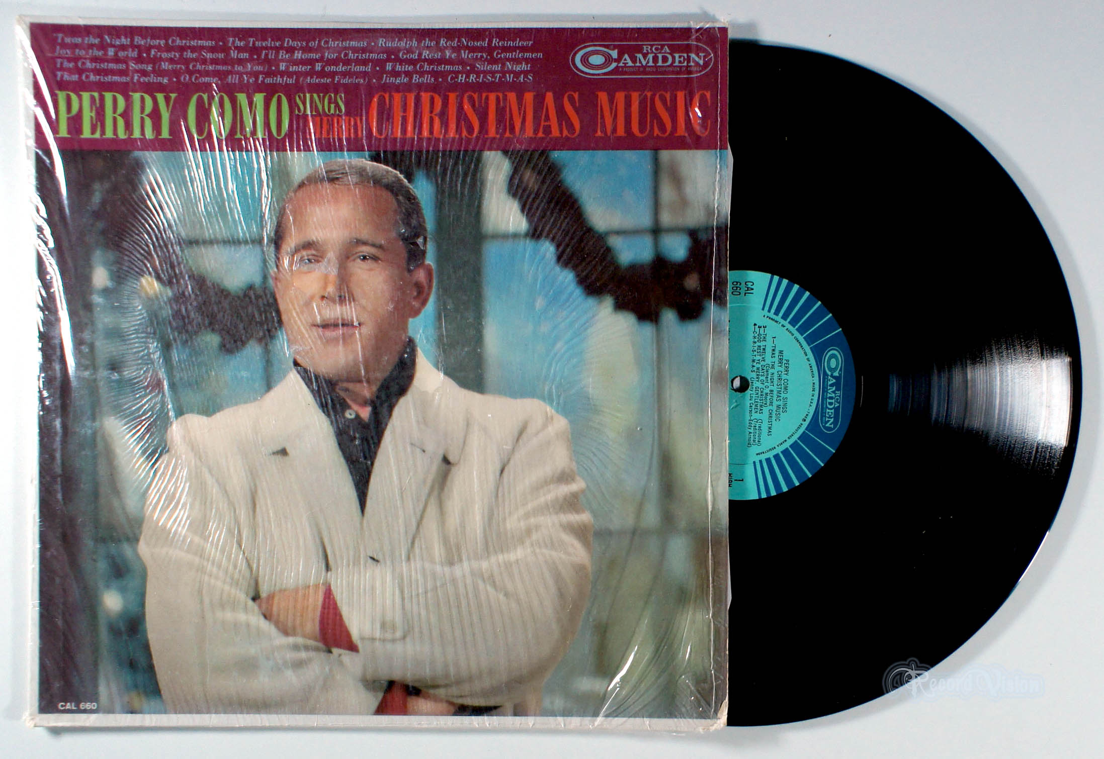 Perry Como - Sings Merry Christmas Music (front cover) Vinyl