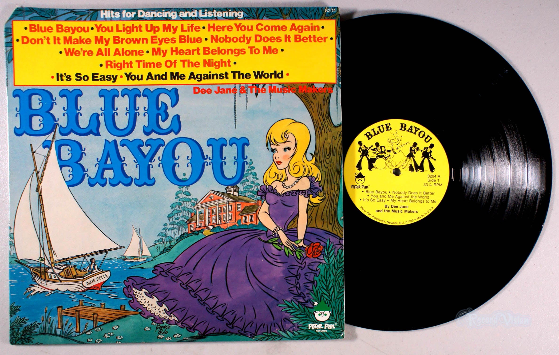 Peter Pan Records - Blue Bayou (front cover) Vinyl