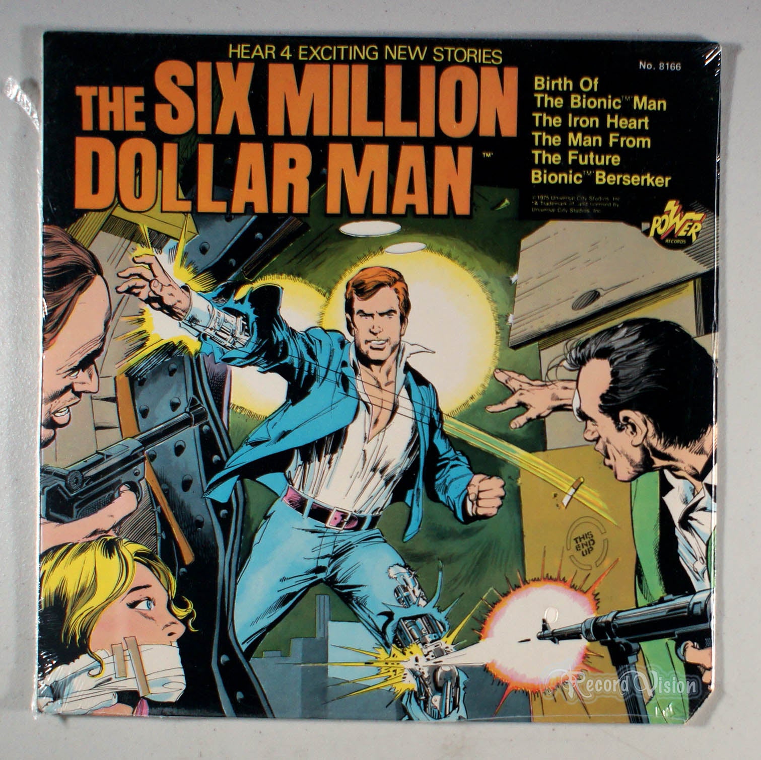 Peter Pan Records - Six Million Dollar Man: The Iron Heart (front cover) Vinyl