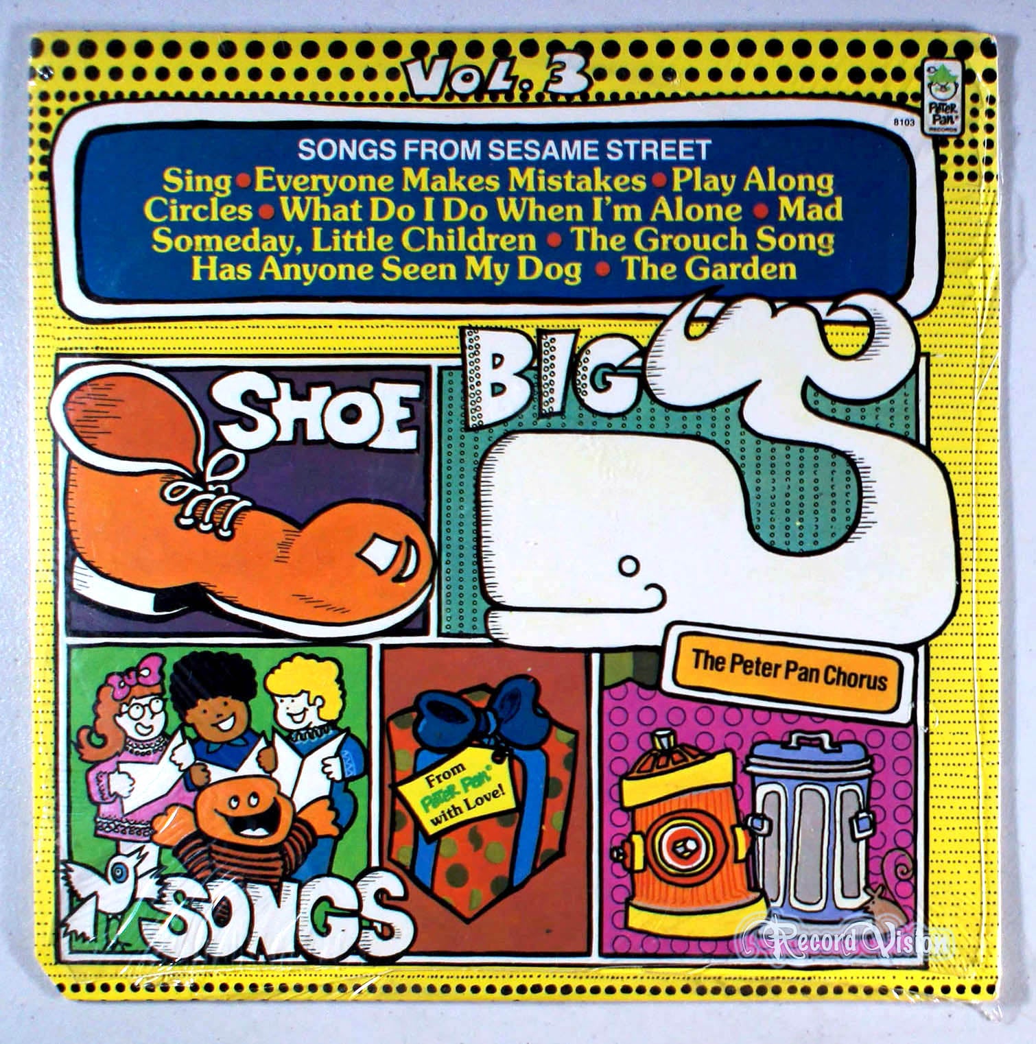 Peter Pan Records - Songs from Sesame Street Vol. 3 (front cover) Vinyl