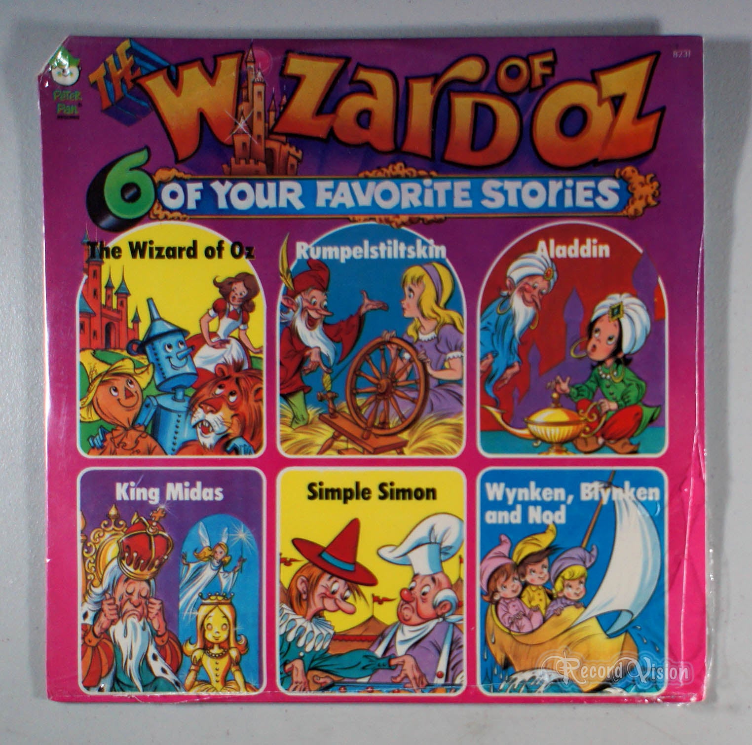 Peter Pan Records - Wizard of Oz and 6 of Your Favorite Stories (front cover) Vinyl