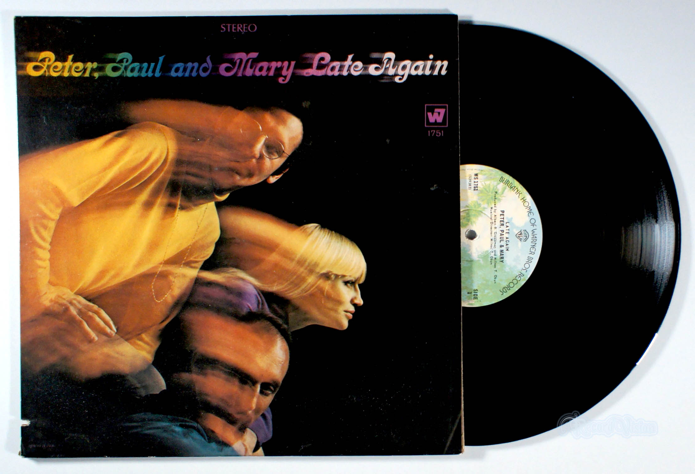 Peter, Paul and Mary - Late Again (front cover) Vinyl