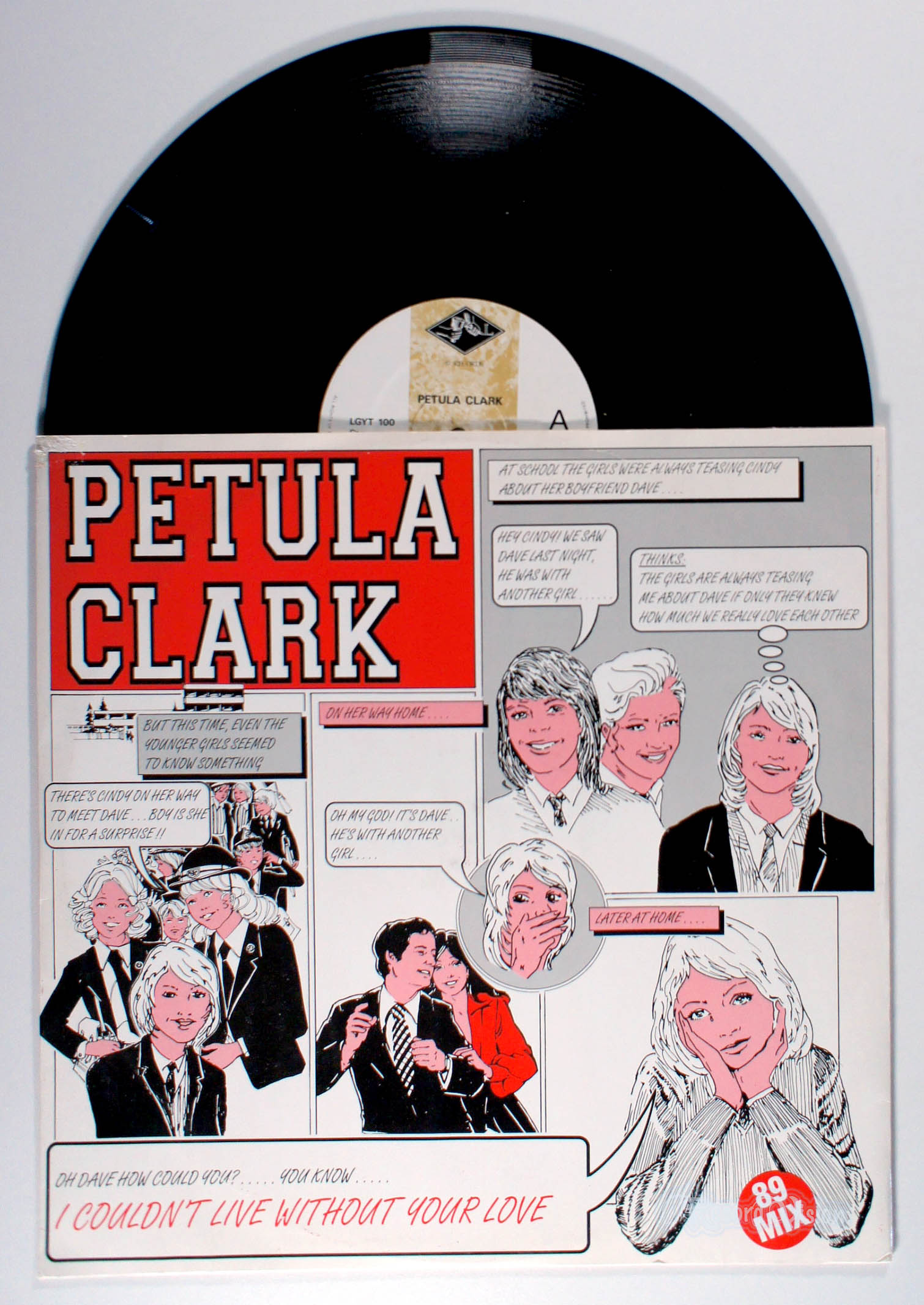 Petula Clark - I Couldn't Live Without Your Love (89 Mix) (12" Single) (front cover) Vinyl
