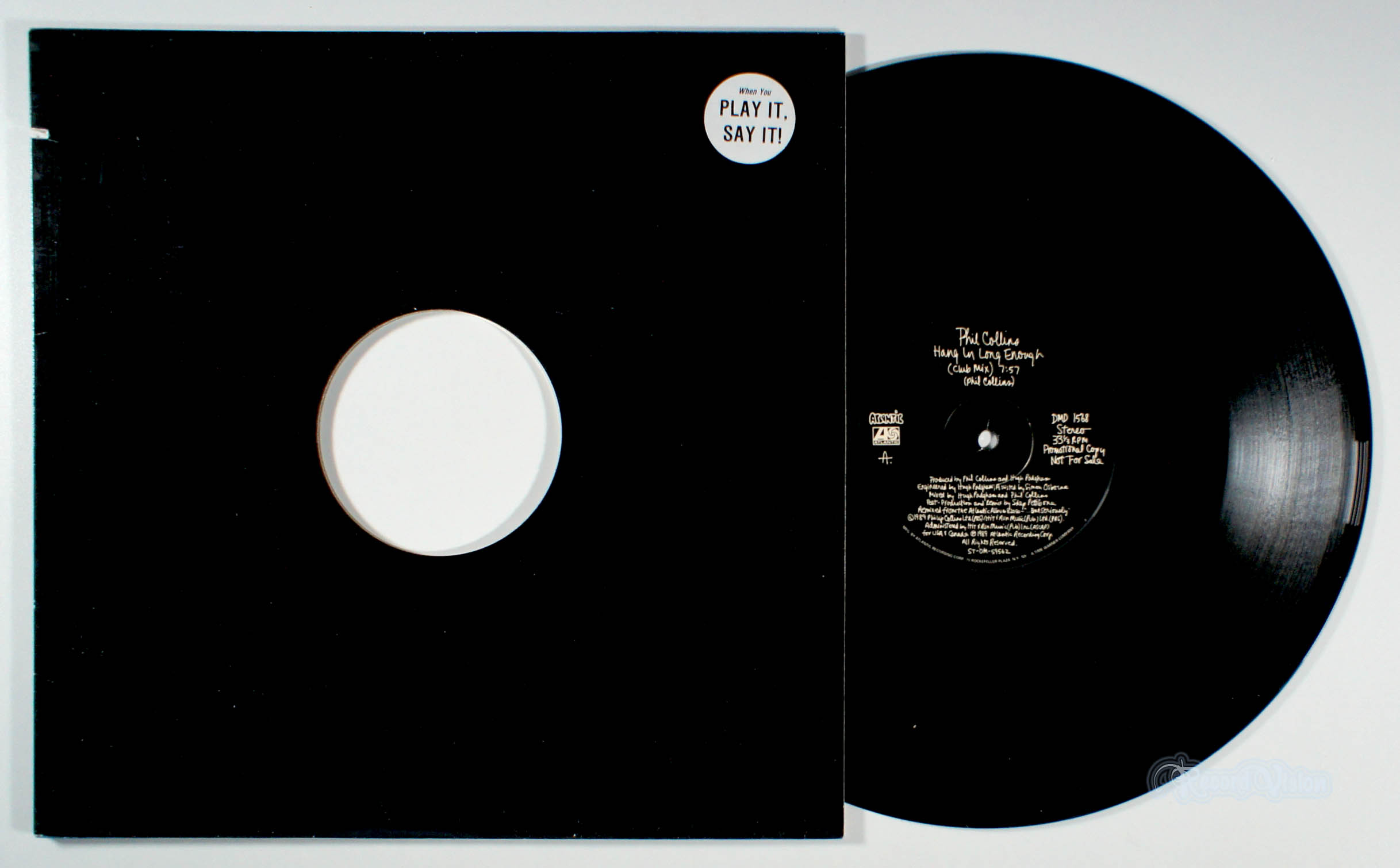 Phil Collins - Hang by Long Enough (front cover) Vinyl