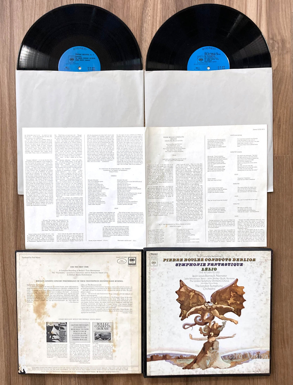 Pierre Boulez - Conducts Berlioz (Symphonie Fantastique / Lélio) (front cover) Vinyl