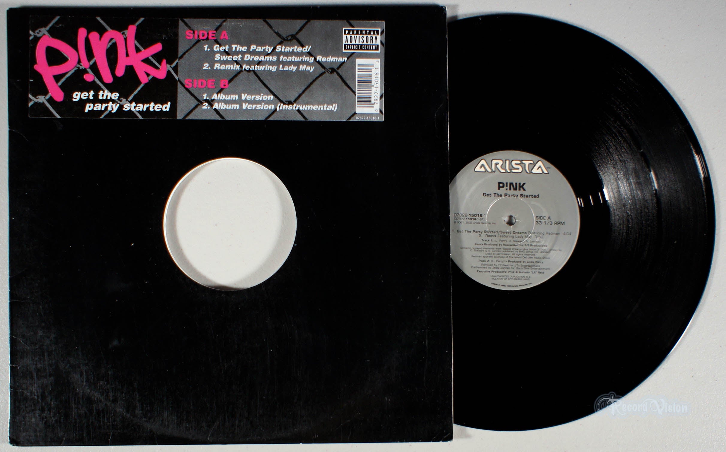 Pink - Get the Party Started (front cover) Vinyl