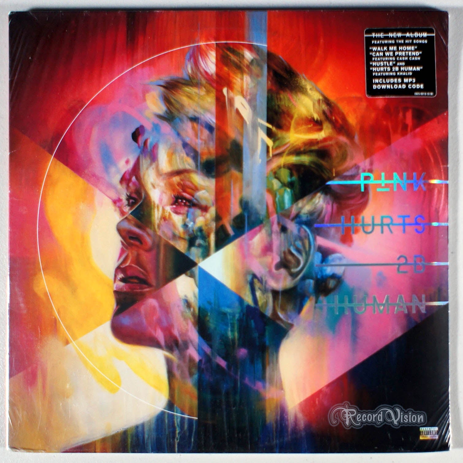 Pink - Hurts 2B Human (front cover) Vinyl