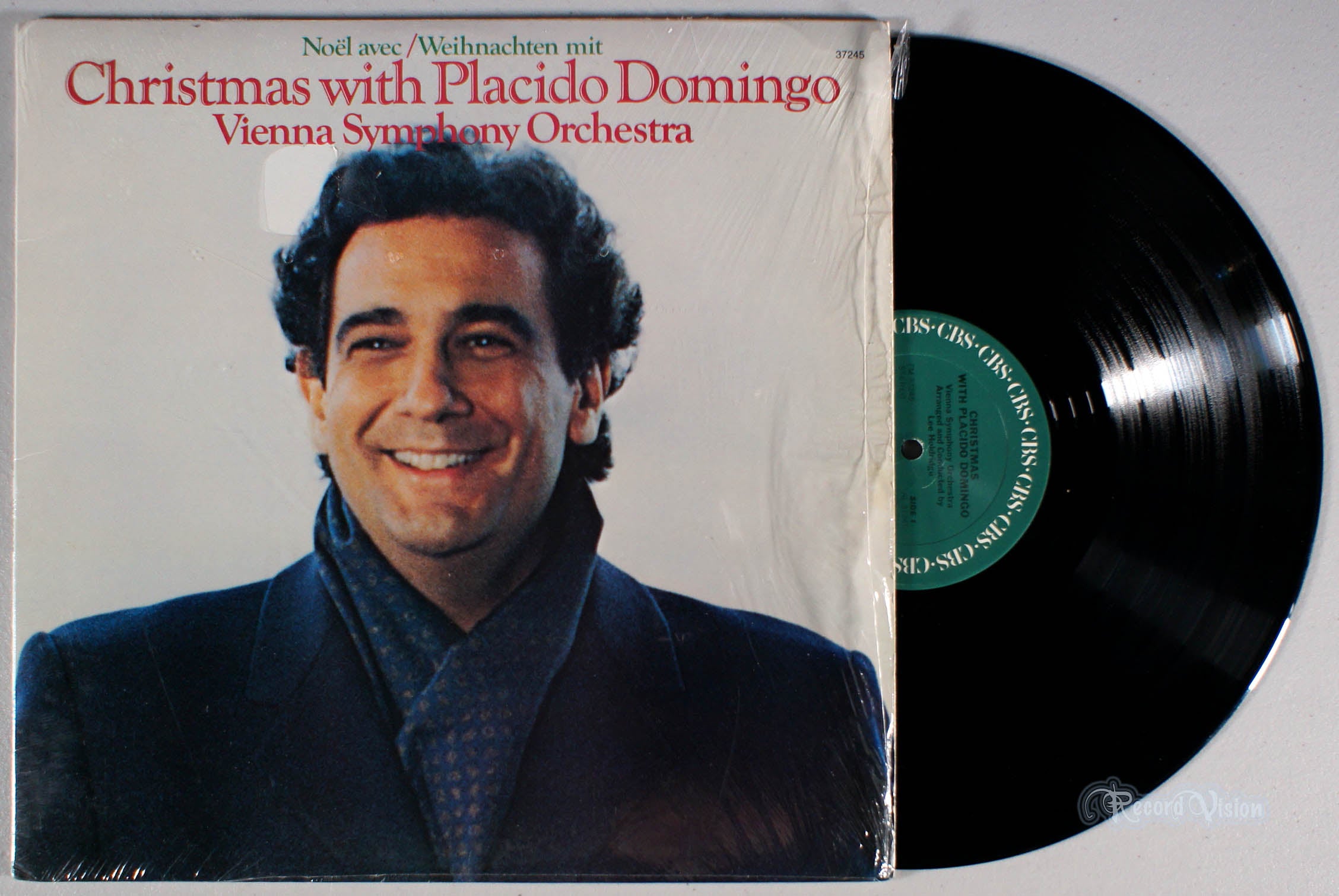 Placido Domingo - Christmas With (front cover) Vinyl