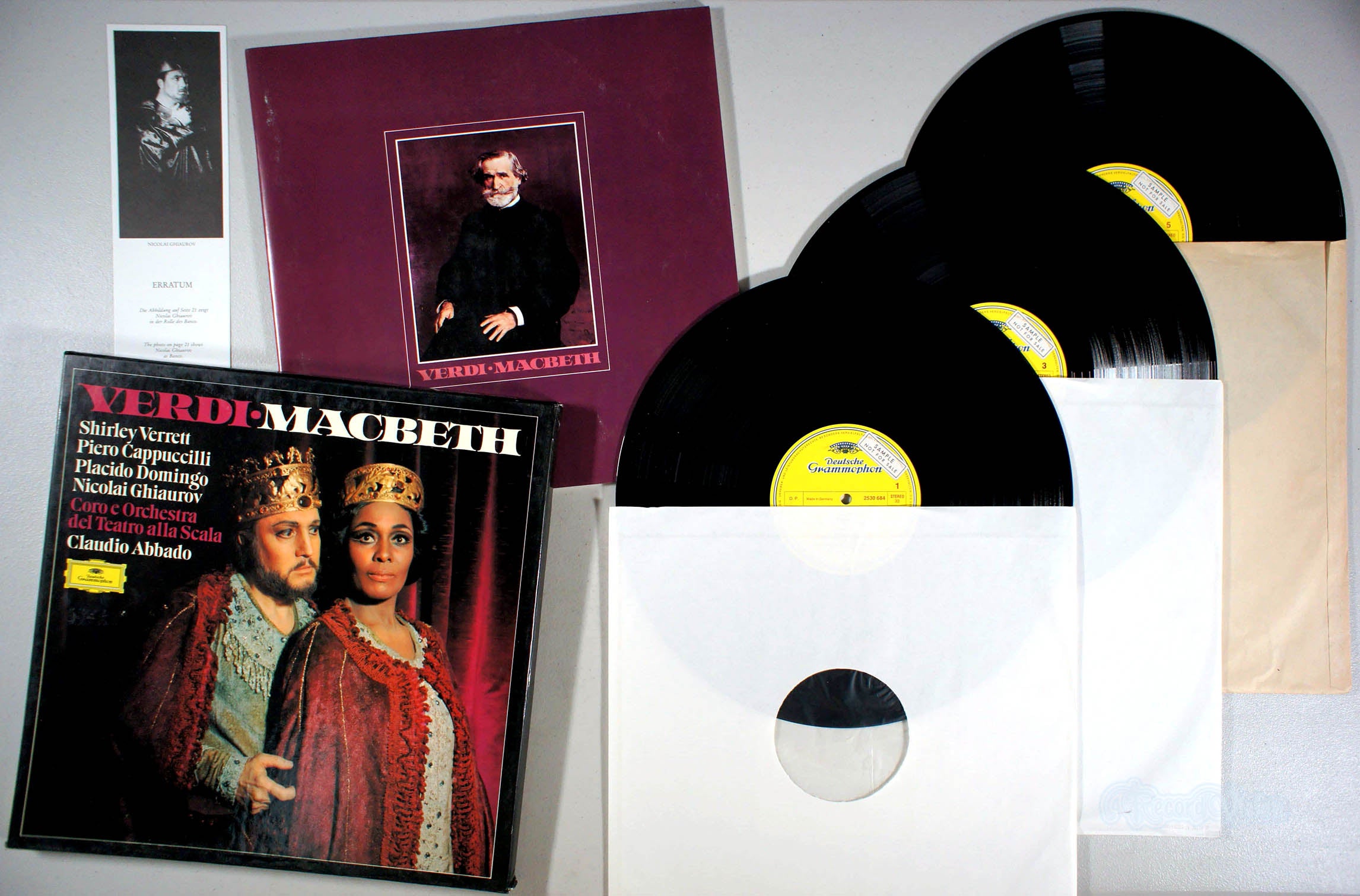 Placido Domingo - Verdi: Macbeth (front cover) Vinyl