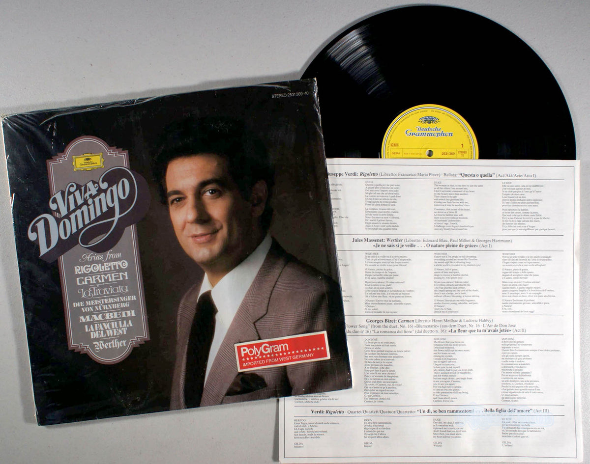 Placido Domingo - Viva Domingo (front cover) Vinyl