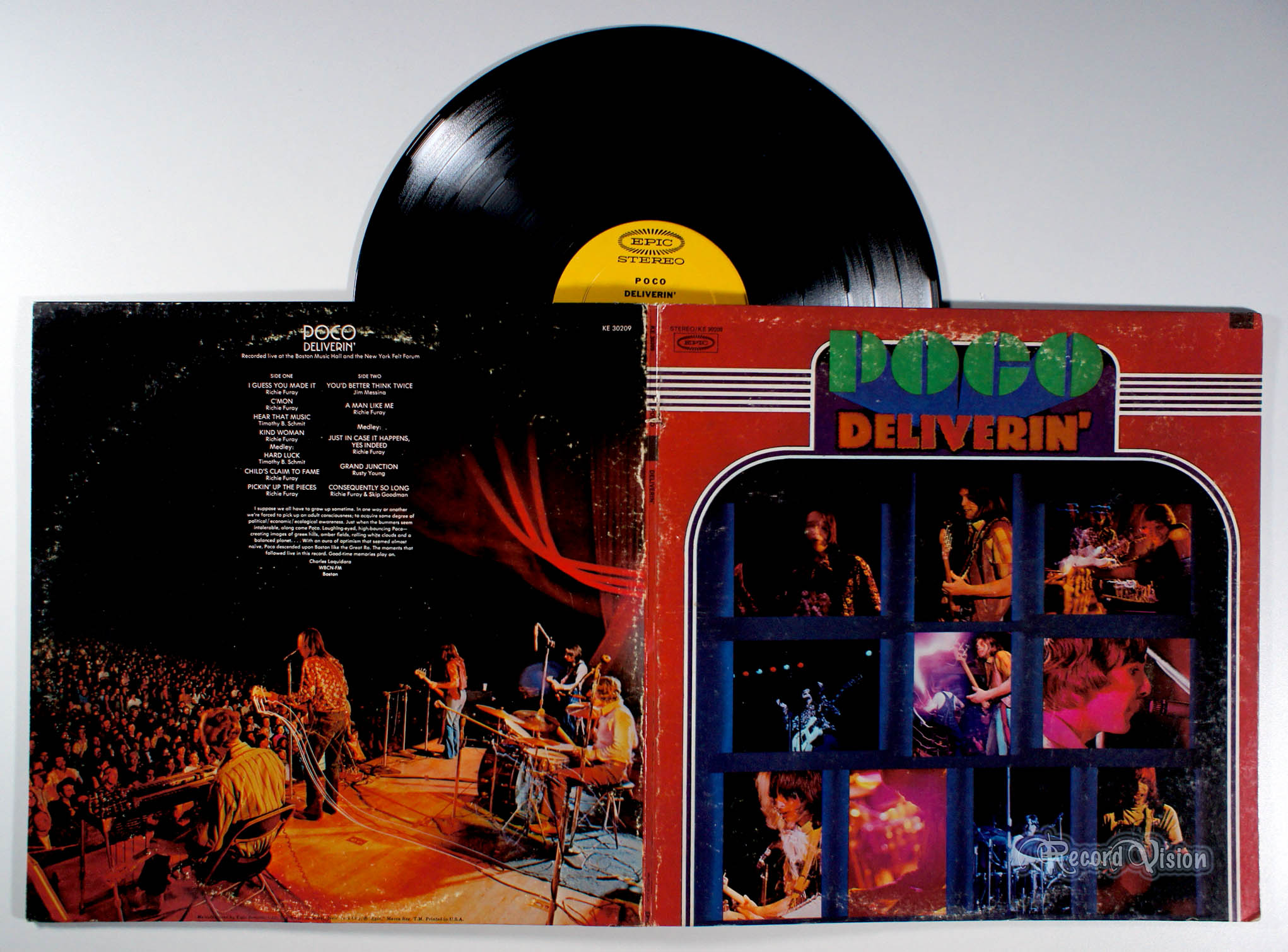 Poco - Deliverin' (front cover) Vinyl