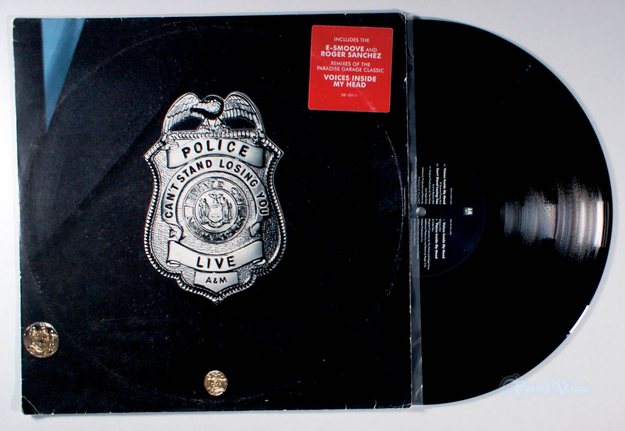 Police - Can't Stand Losing You (Live) (12" Single) (front cover) Vinyl