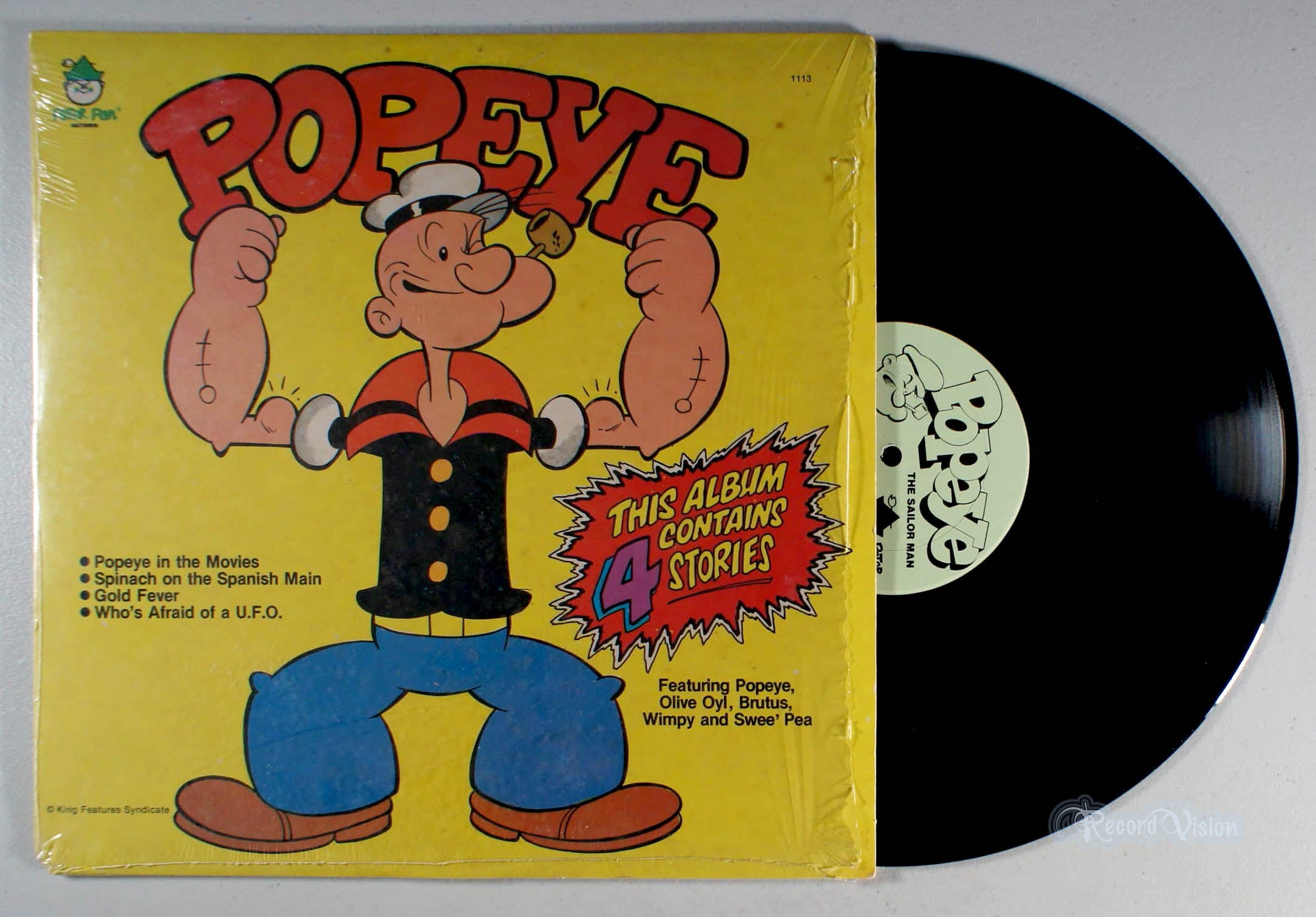 Popeye - This Album Contains 4 Stories (front cover) Vinyl