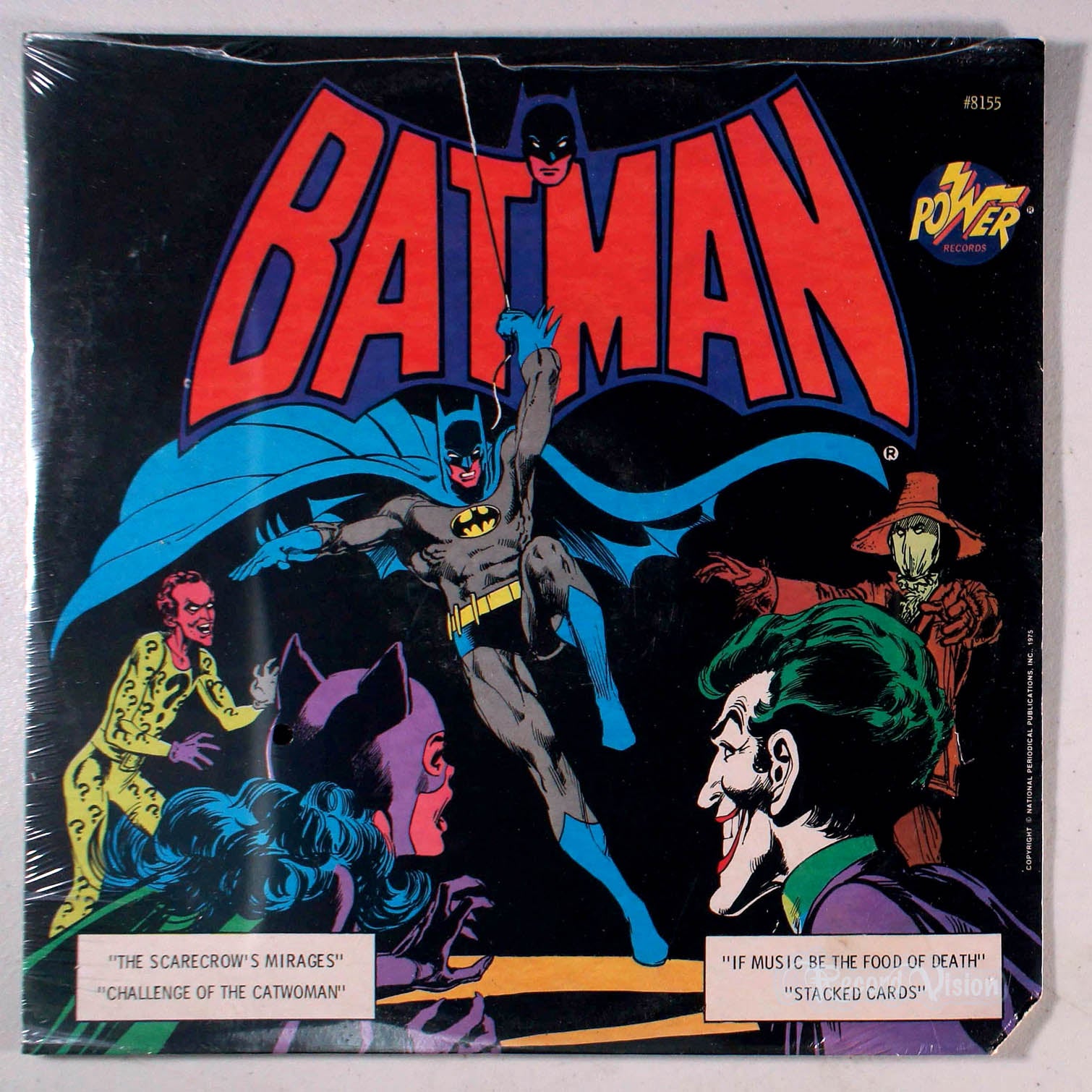 Power Records - Batman: Stacked Cards (front cover) Vinyl