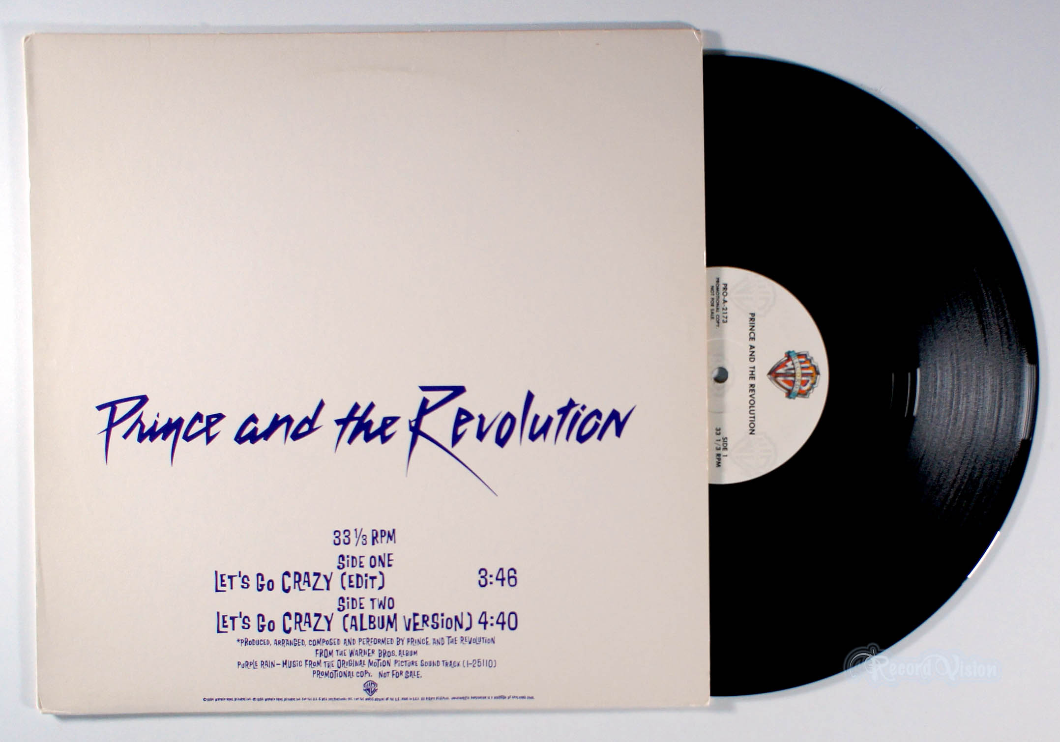 Prince - Let's Go Crazy (12" Single) (front cover) Vinyl