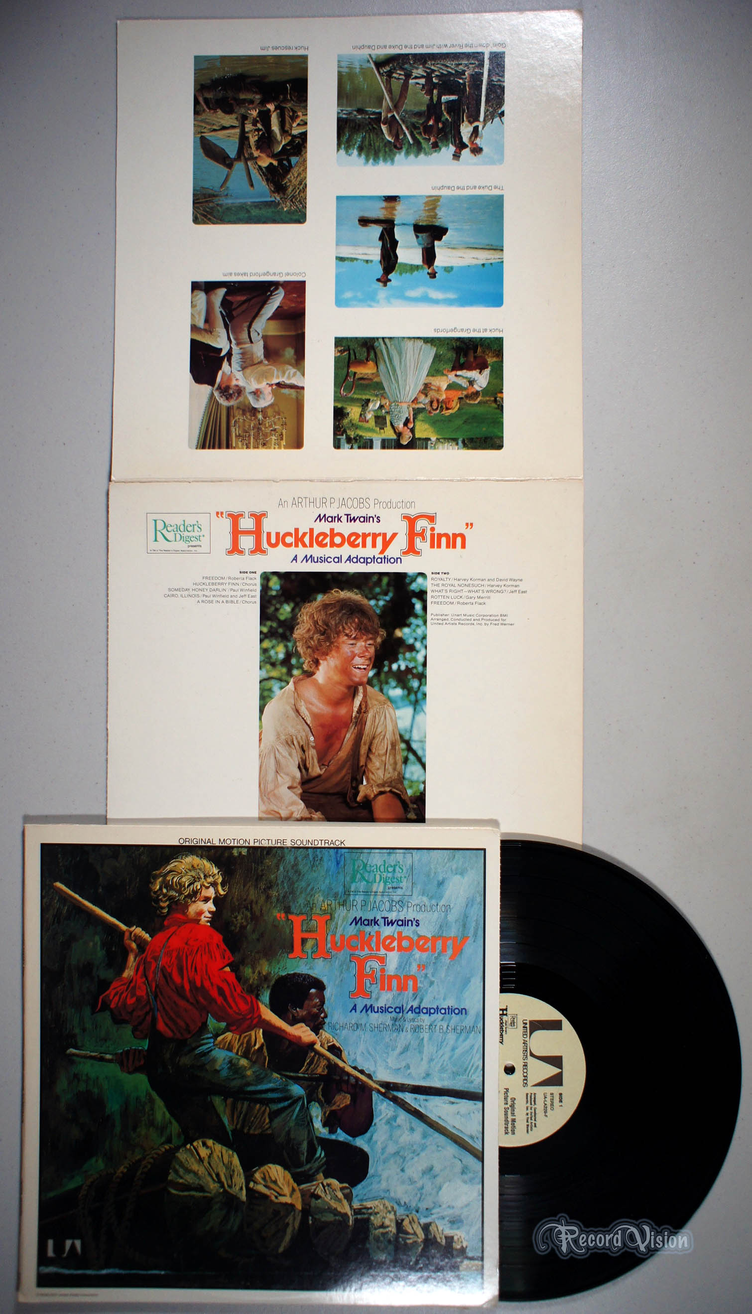 Reader's Digest - Mark Twain's Hucklberry Finn (front cover) Vinyl