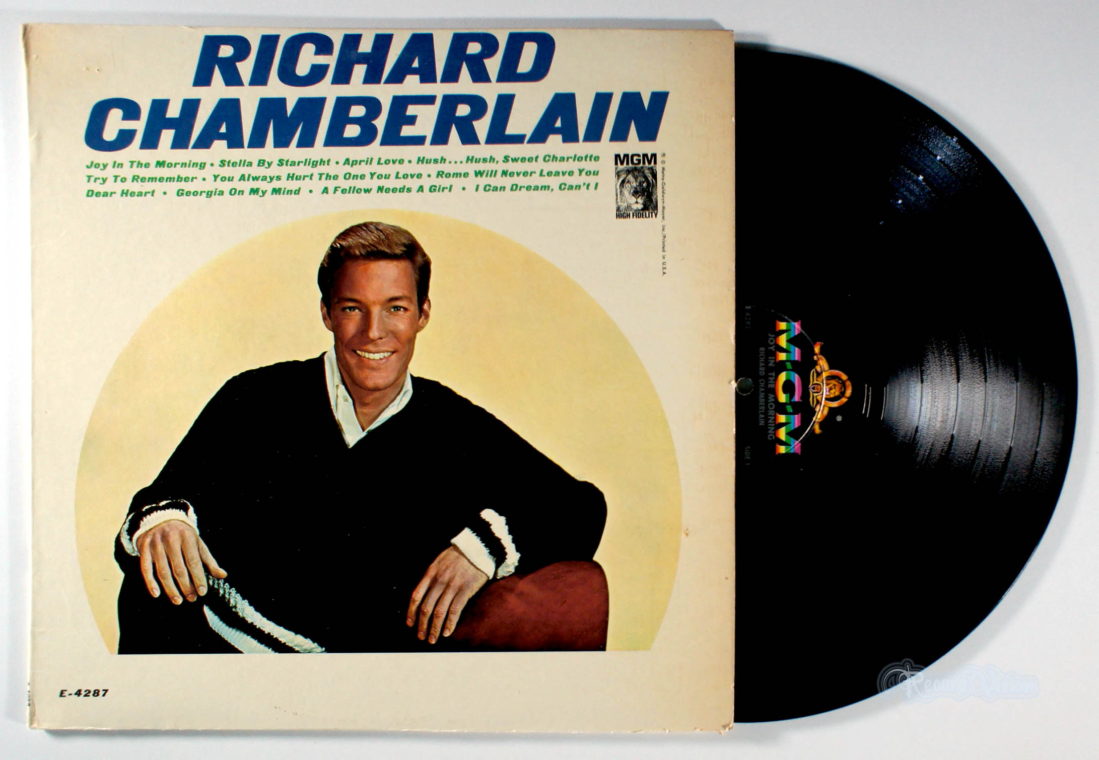 Richard Chamberlain - Joy in the Morning (front cover) Vinyl