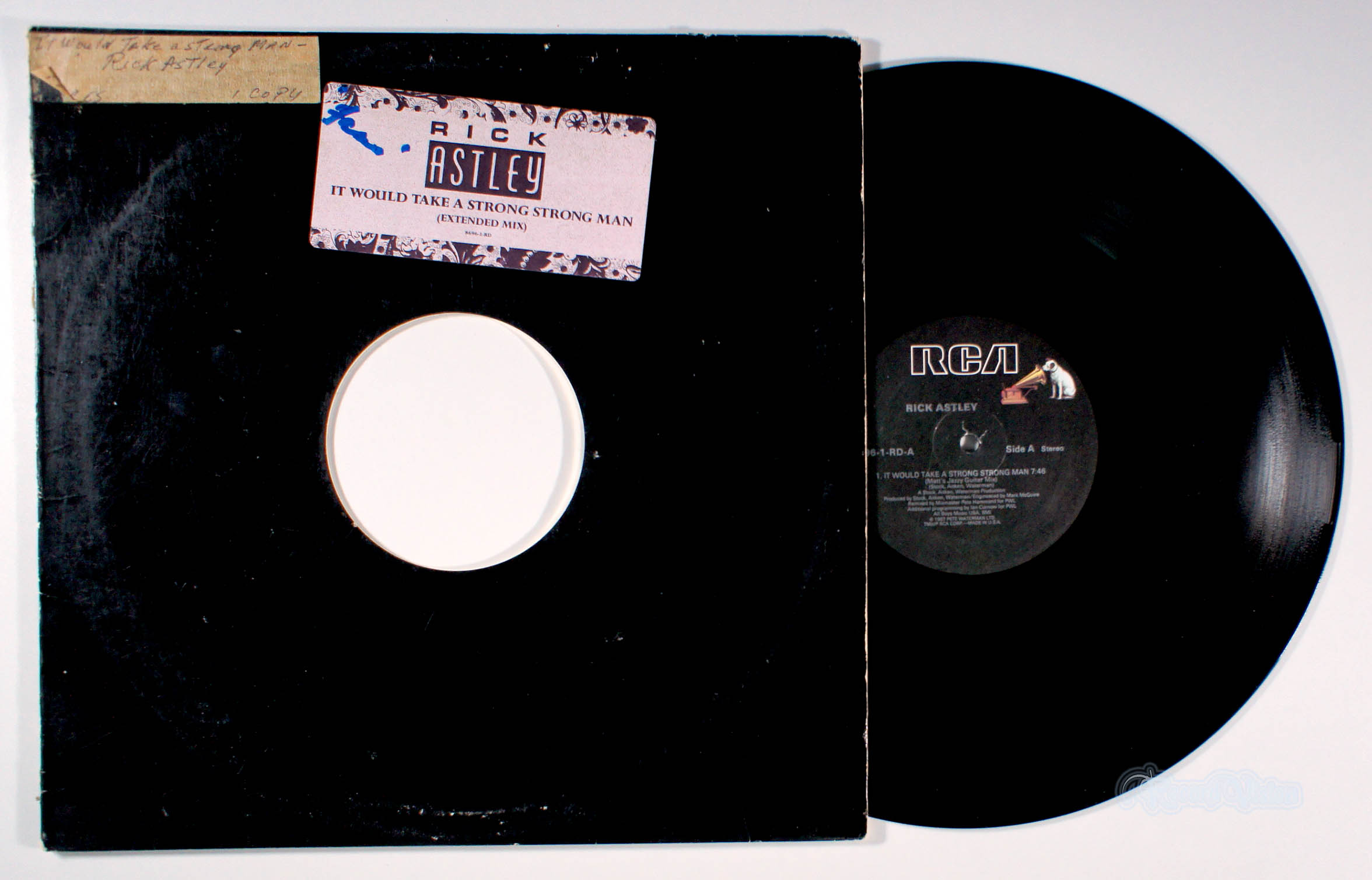 Rick Astley - It Would Take a Strong Strong man (12" Single) (front cover) Vinyl