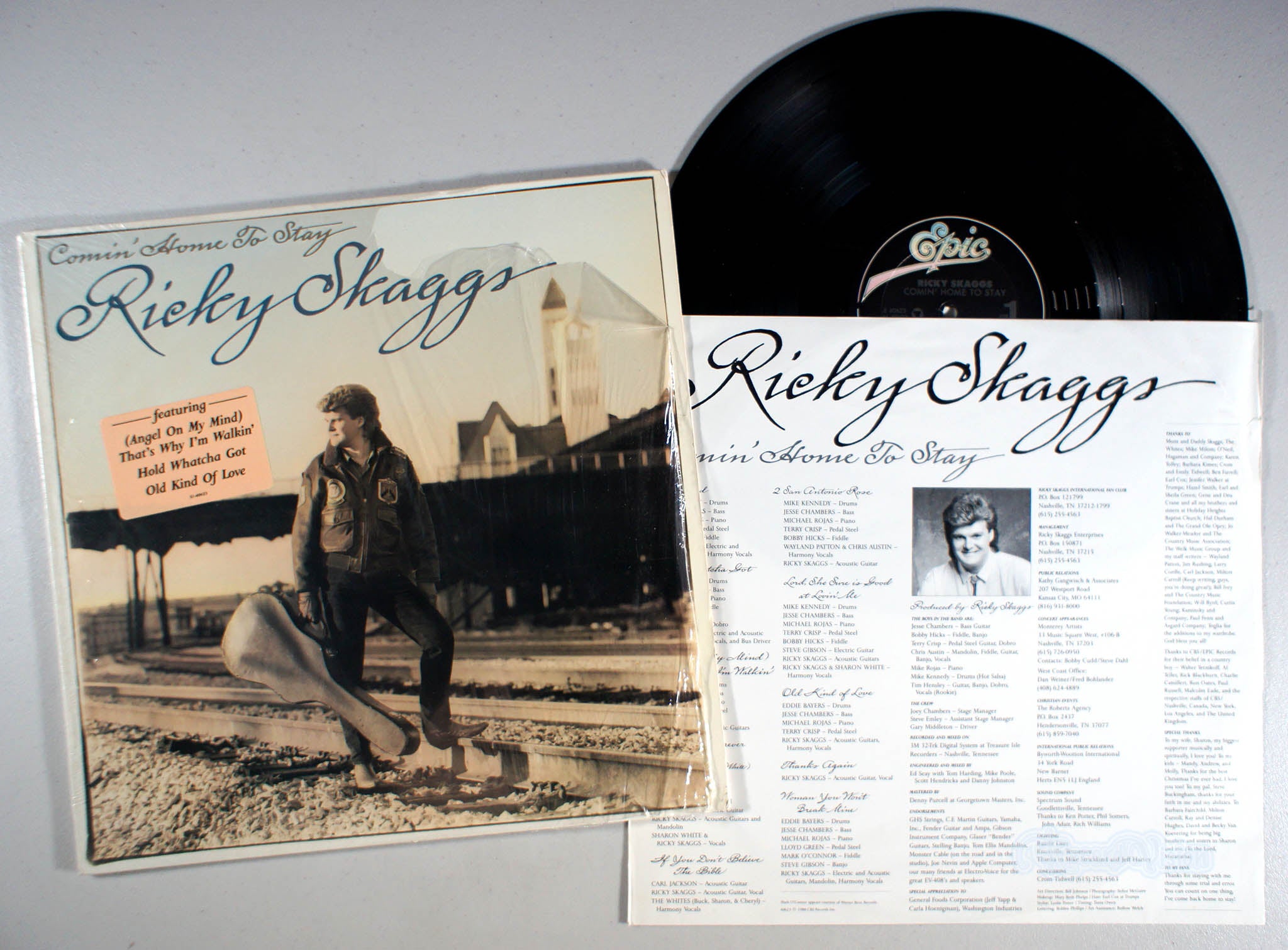 Ricky Skaggs - Comin' Home to Stay (front cover) Vinyl