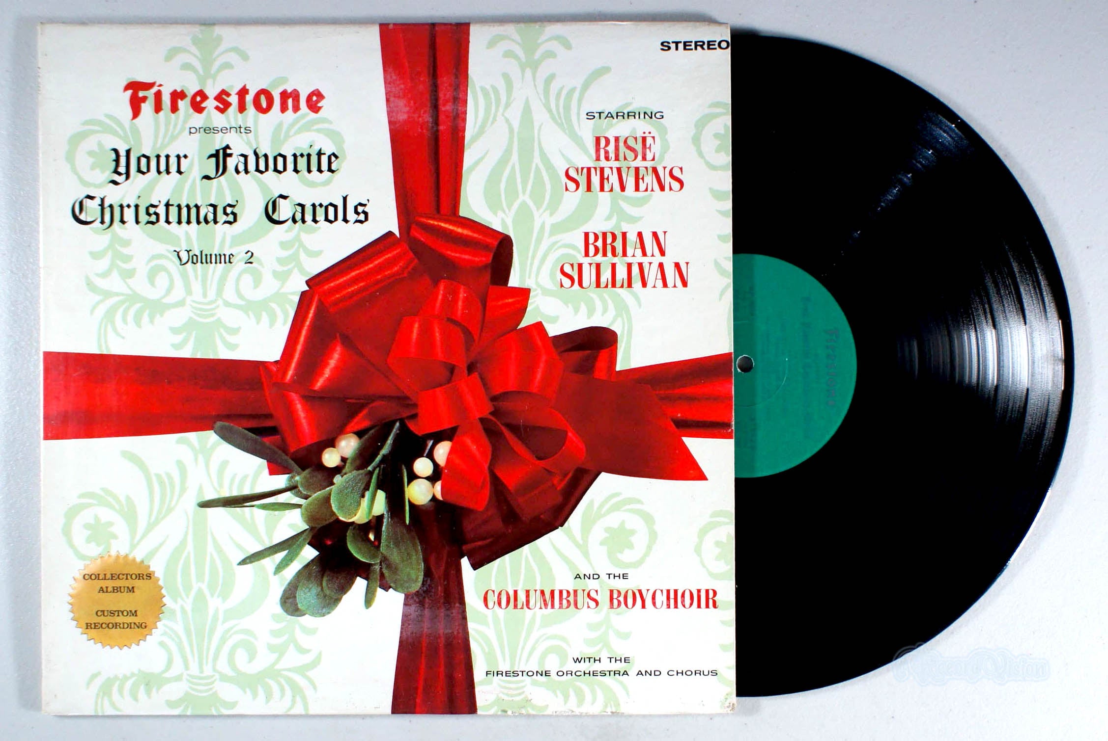Rise Stevens - Favorite Christmas Carols Volume Two (front cover) Vinyl