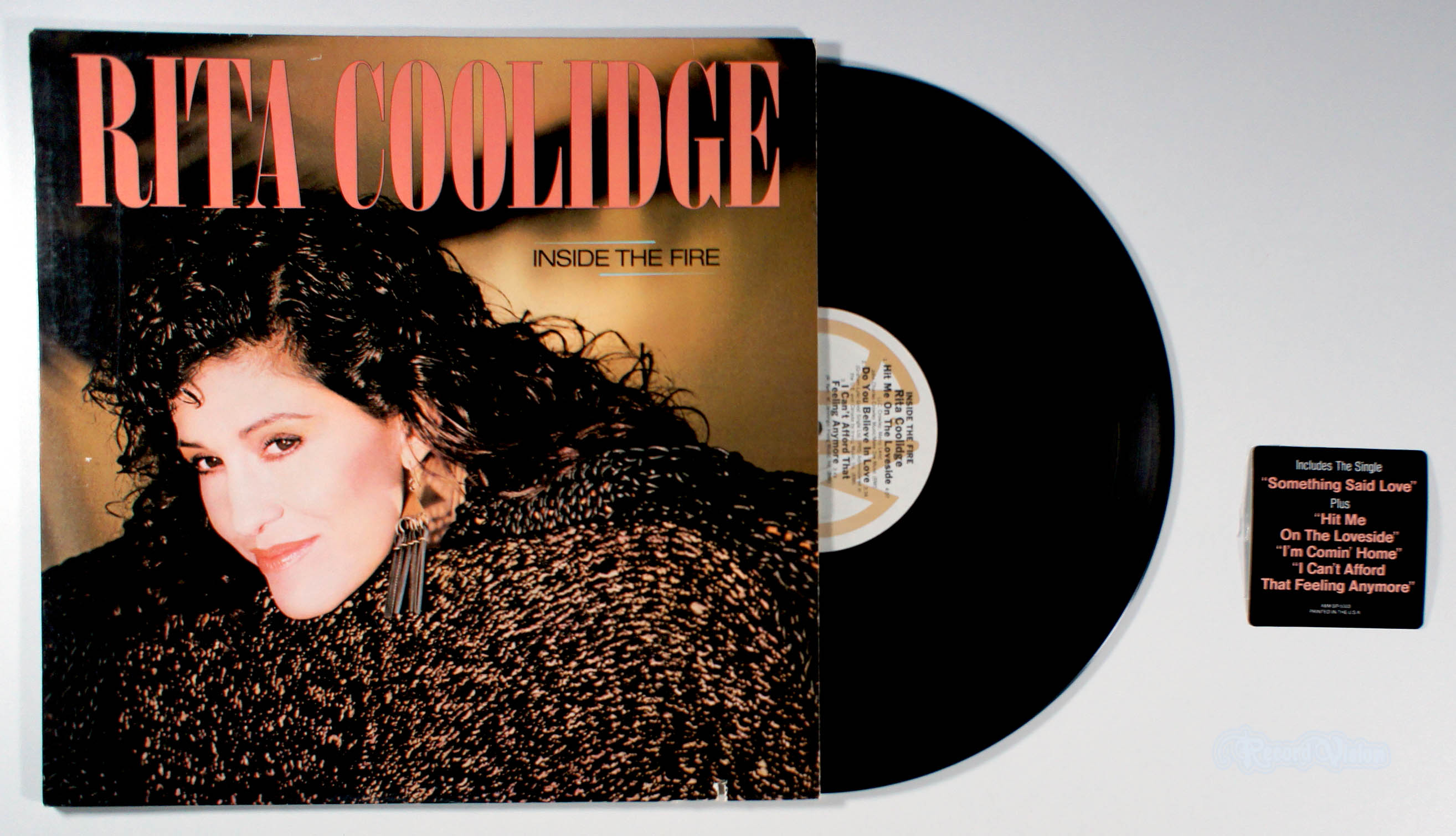 Rita Coolidge - Inside the Fire (front cover) Vinyl
