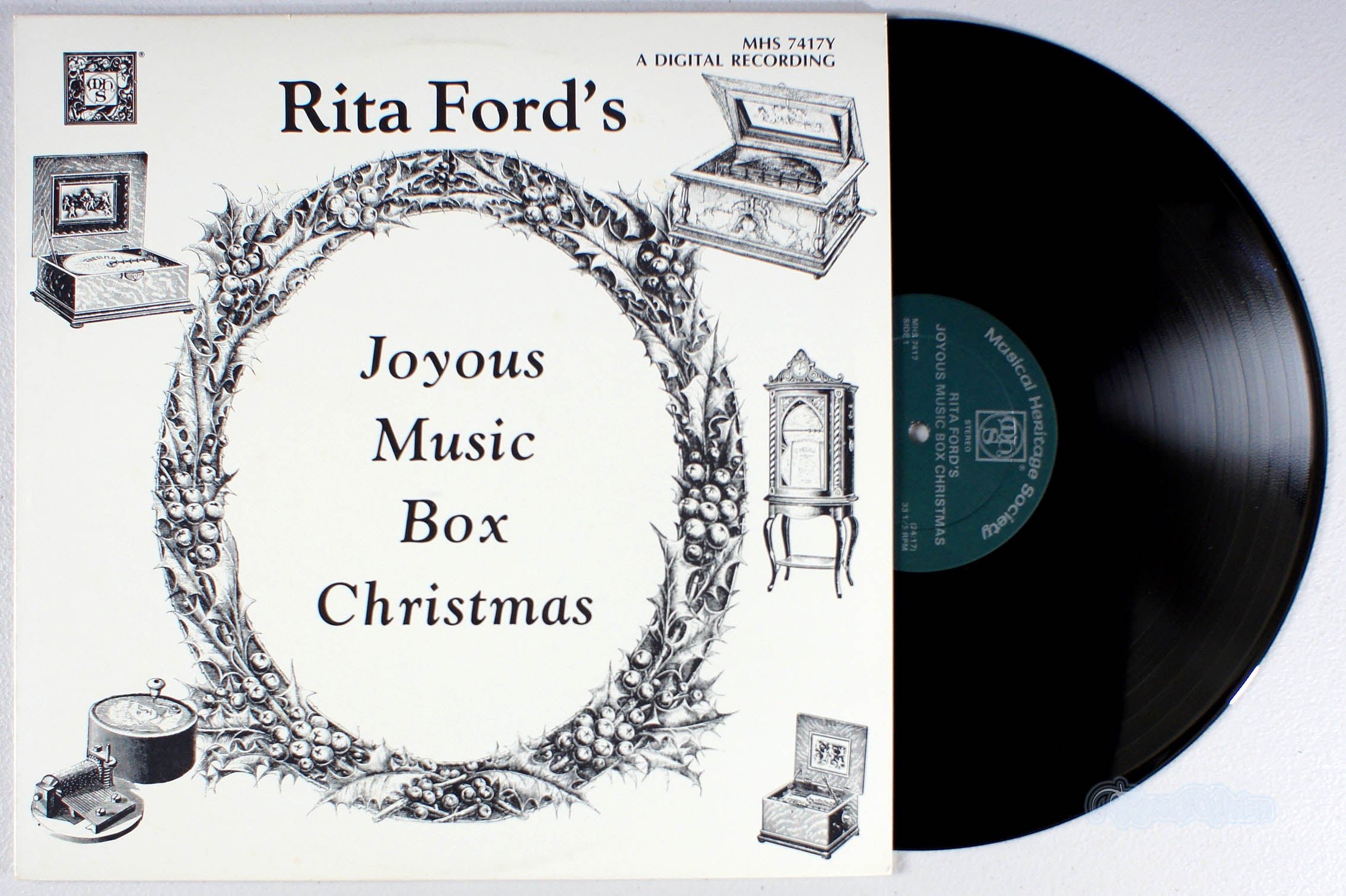 Rita Ford - Joyous Music Box Christmas (front cover) Vinyl