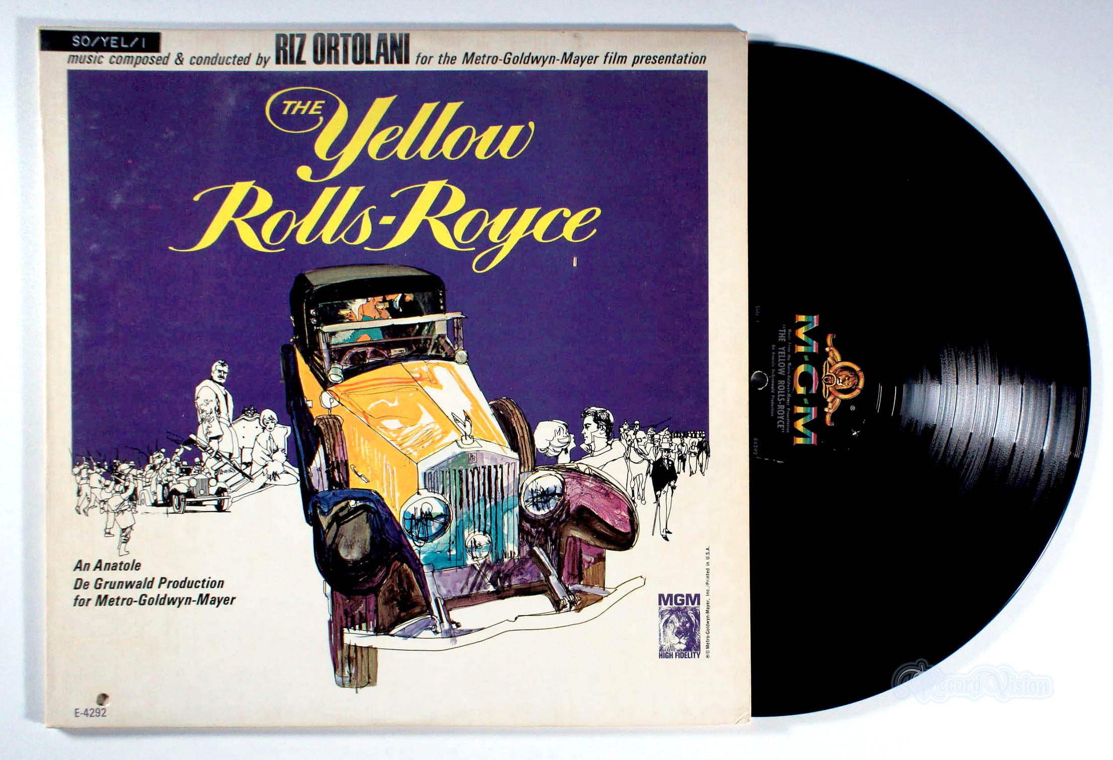 Riz Ortolani - The Yellow Rolls-Royce (front cover) Vinyl