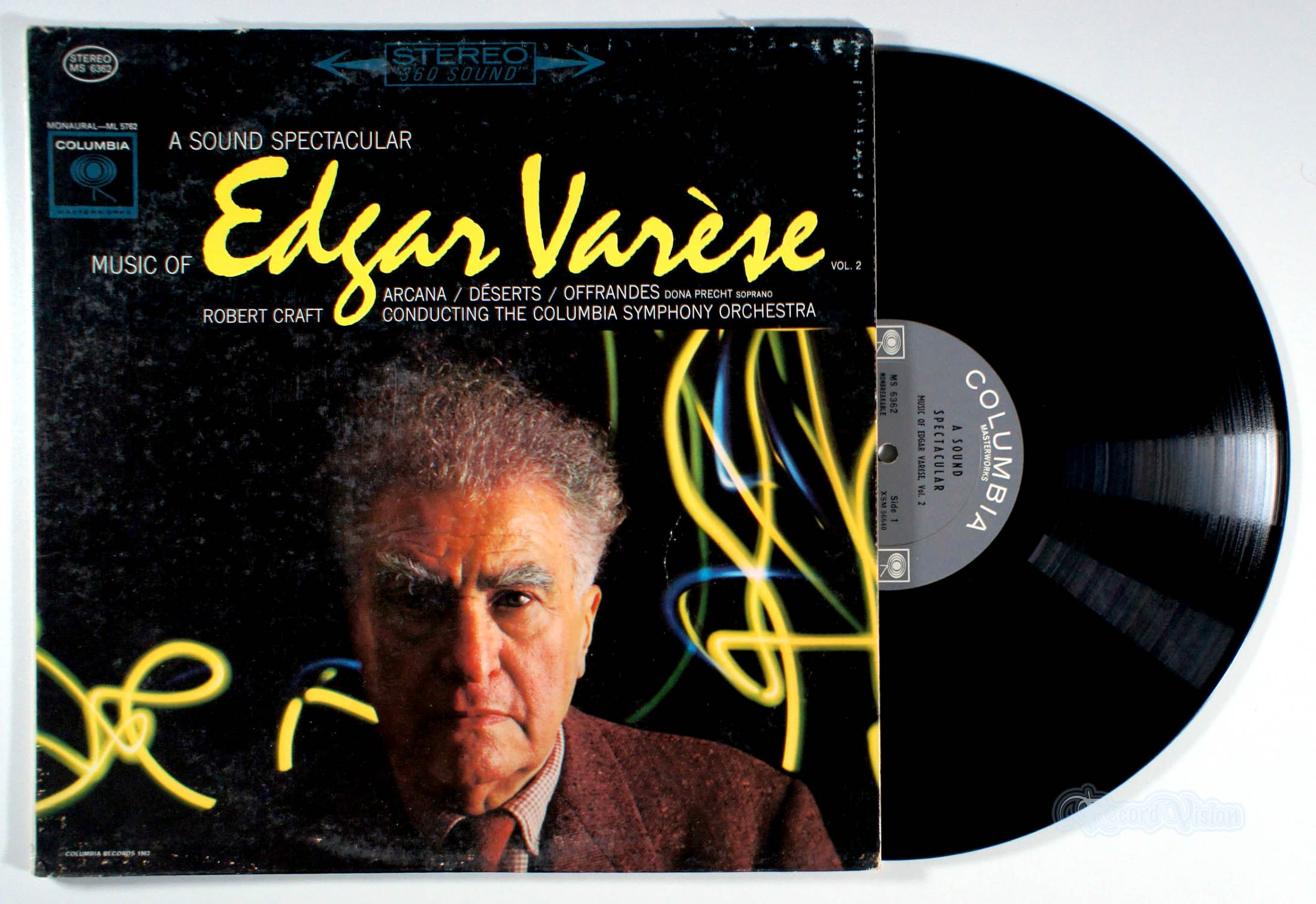 Robert Craft - Music of Edgar Varese: Vol. 2 (front cover) Vinyl