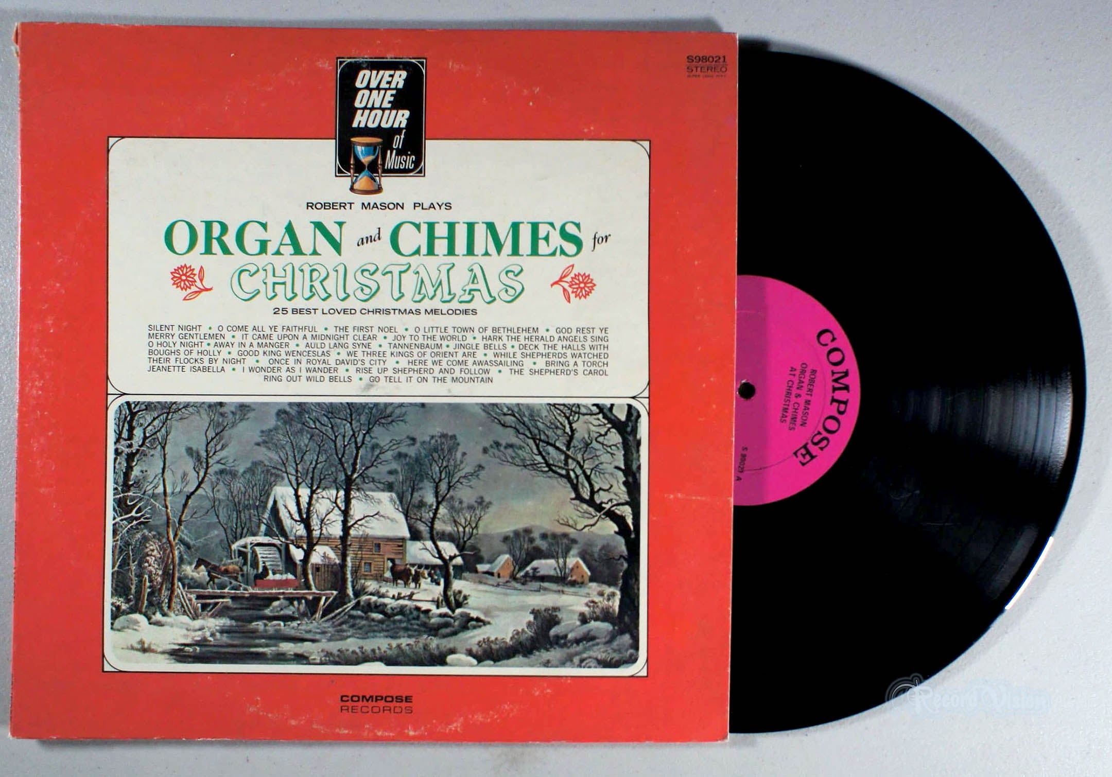 Robert Mason - Organ and Chimes For Christmas (front cover) Vinyl