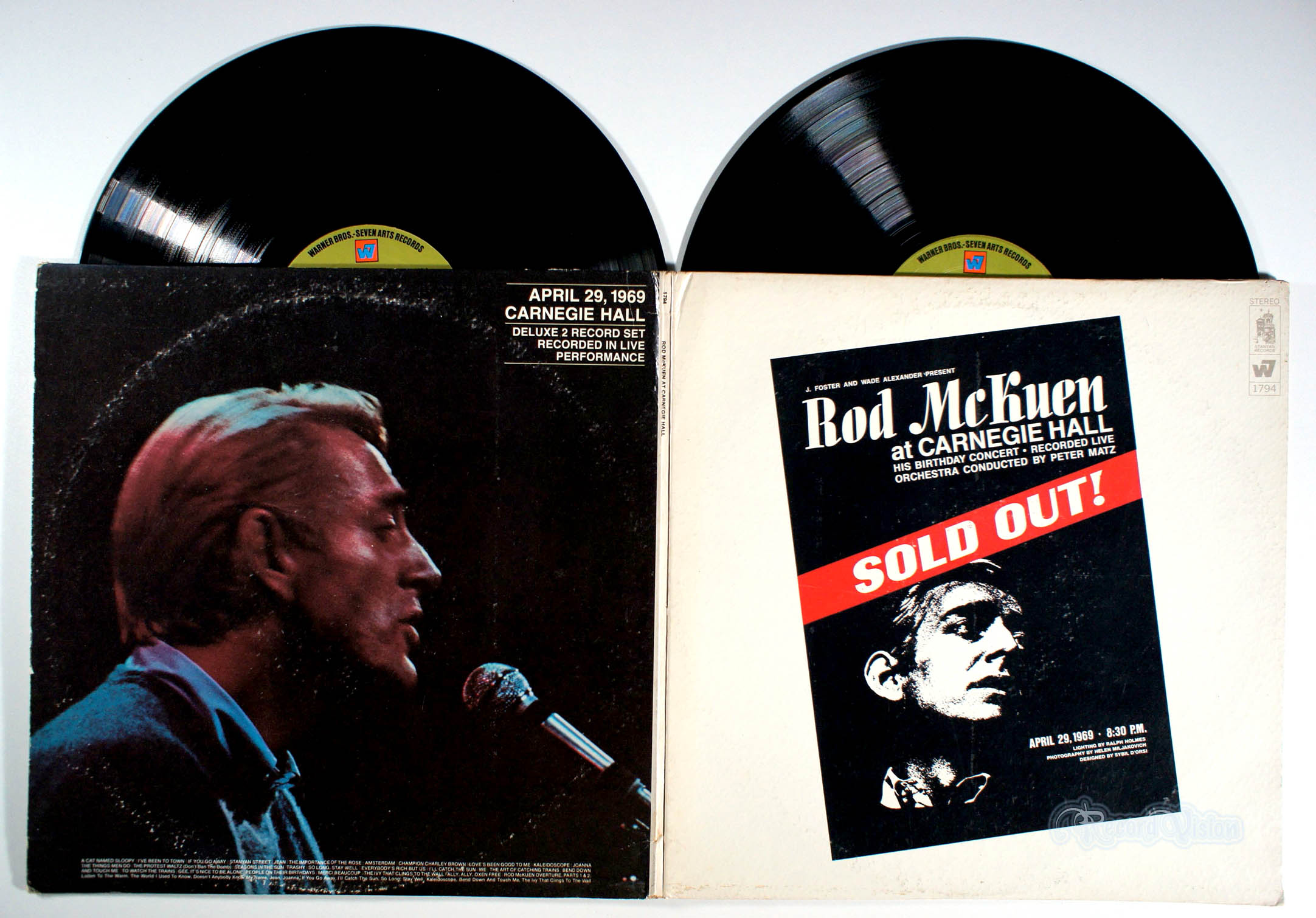 Rod McKuen - Sold Out at Carnegie Hall (front cover) Vinyl