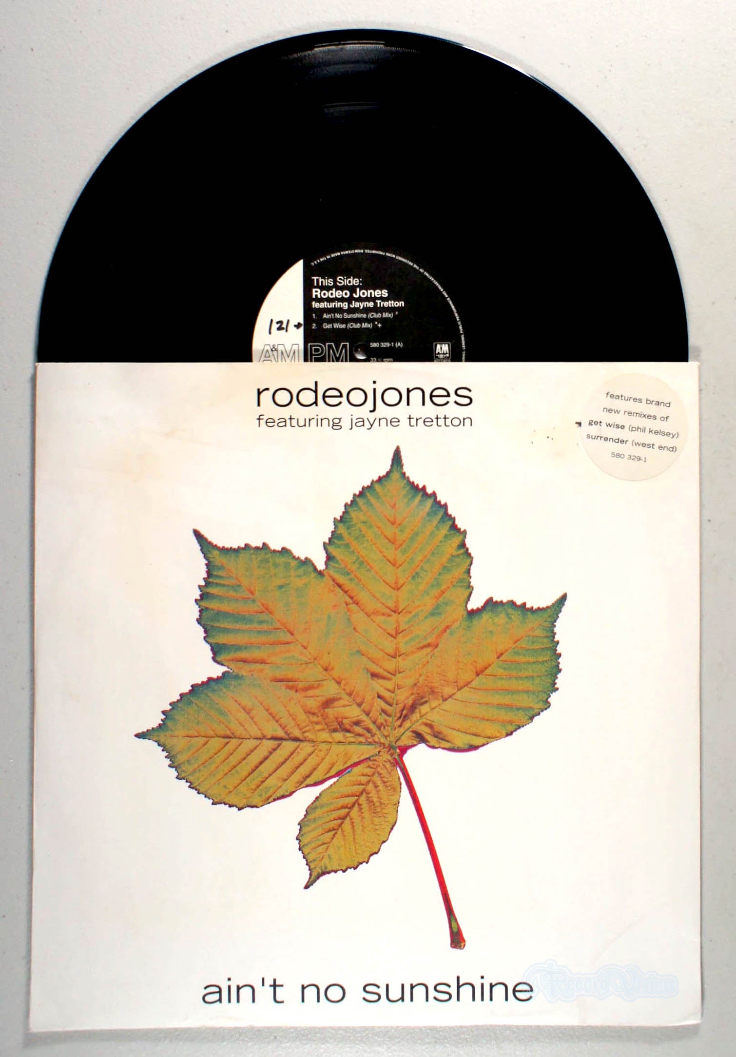 Rodeo Jones - Ain't No Sunshine (front cover) Vinyl