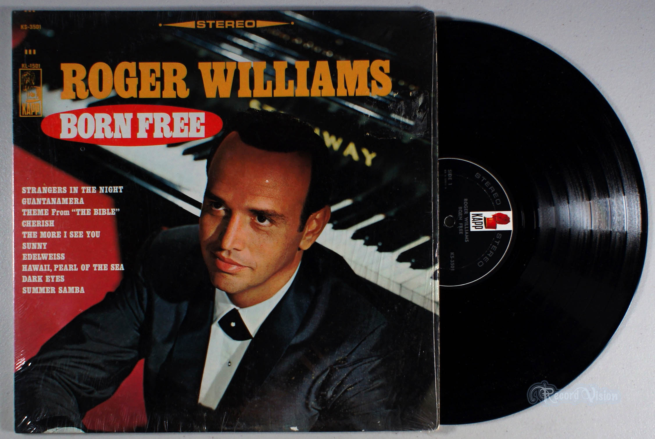Roger Williams - Born Free (front cover) Vinyl