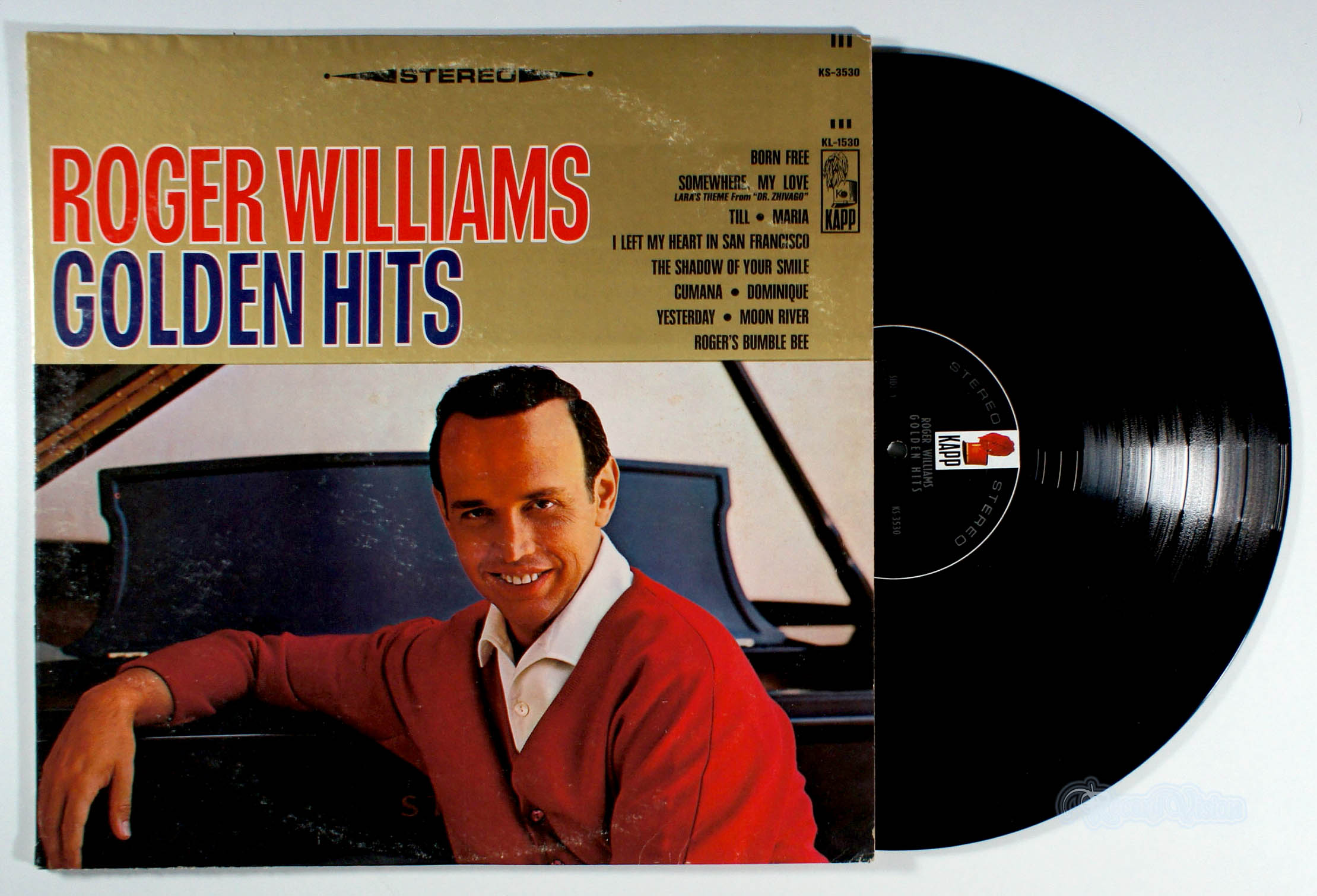 Roger Williams - Golden Hits (front cover) Vinyl