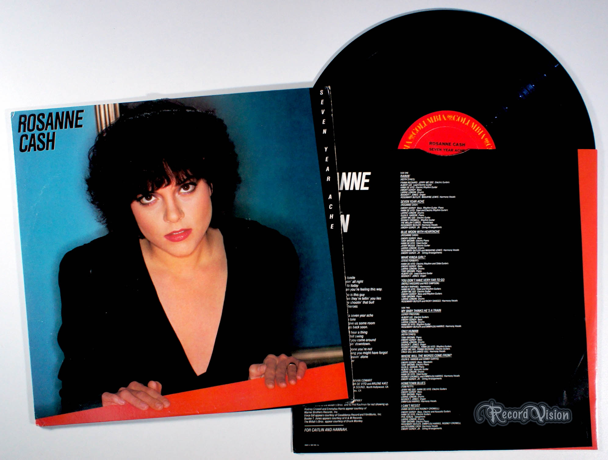 Rosanne Cash - Seven Year Ache (front cover) Vinyl