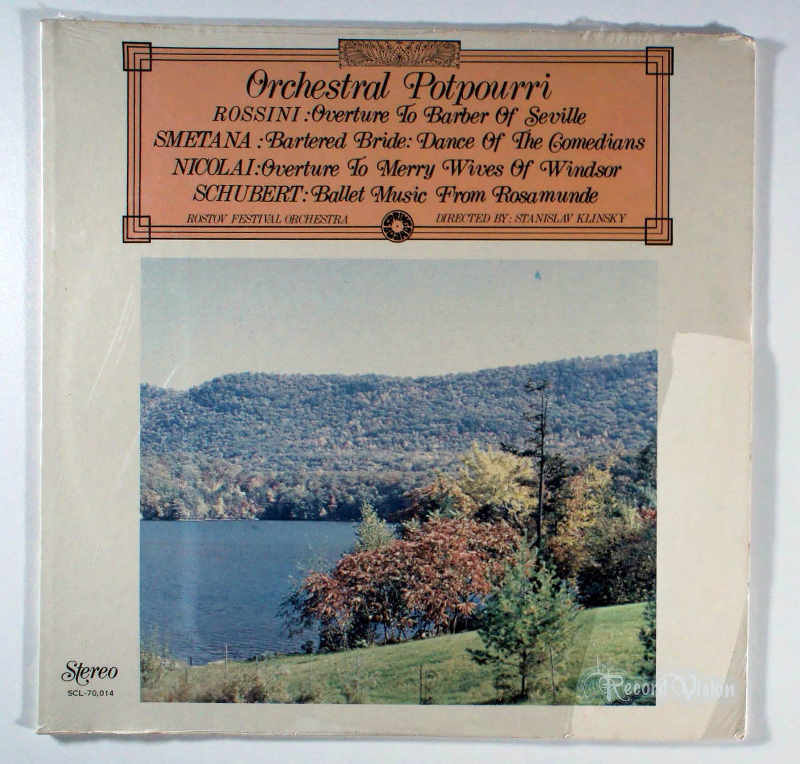 Rossini, Smetana, Nicolai, Schubert - Orchestral Potpourri (front cover) Vinyl