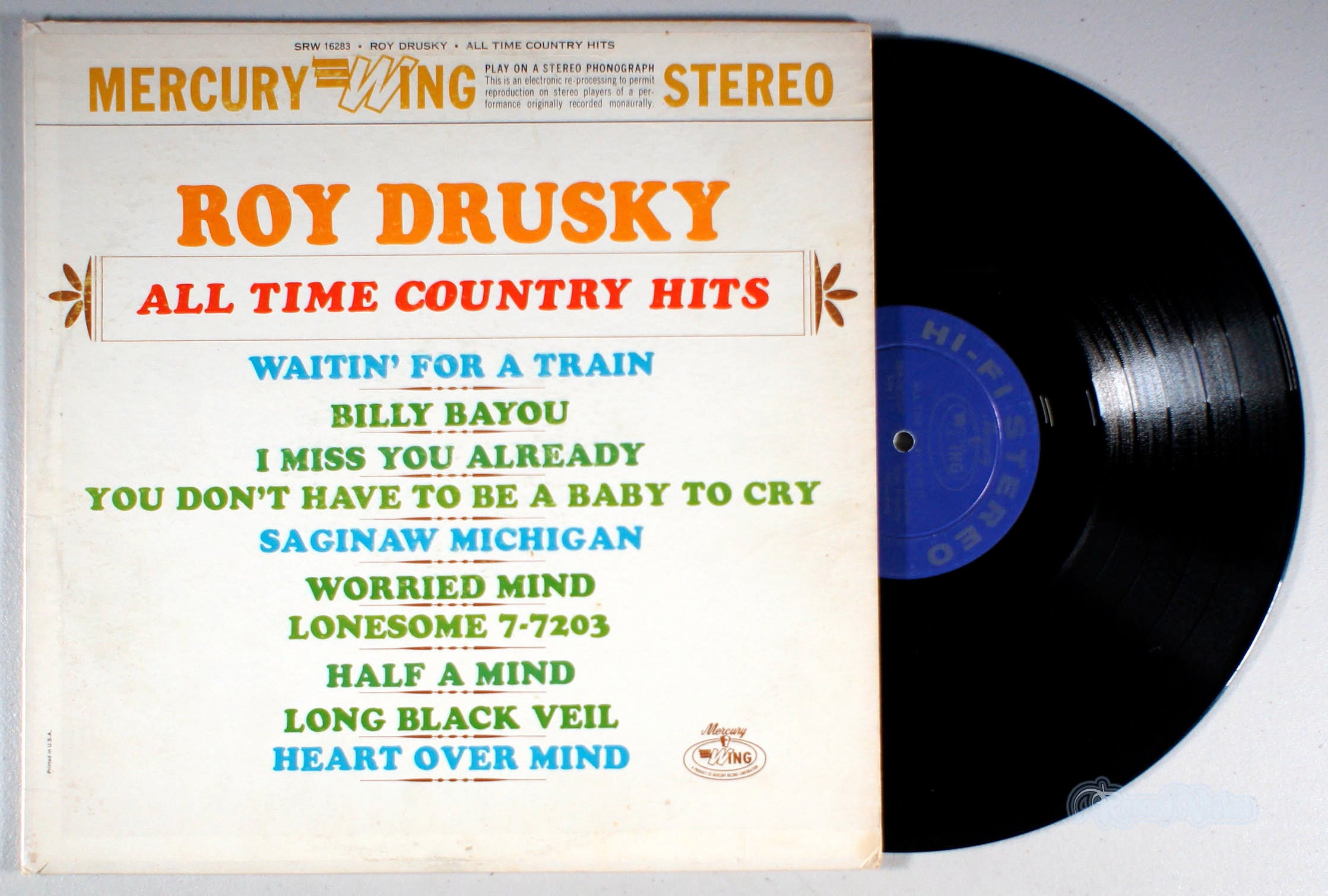 Roy Drusky - All Time Country Hits (front cover) Vinyl