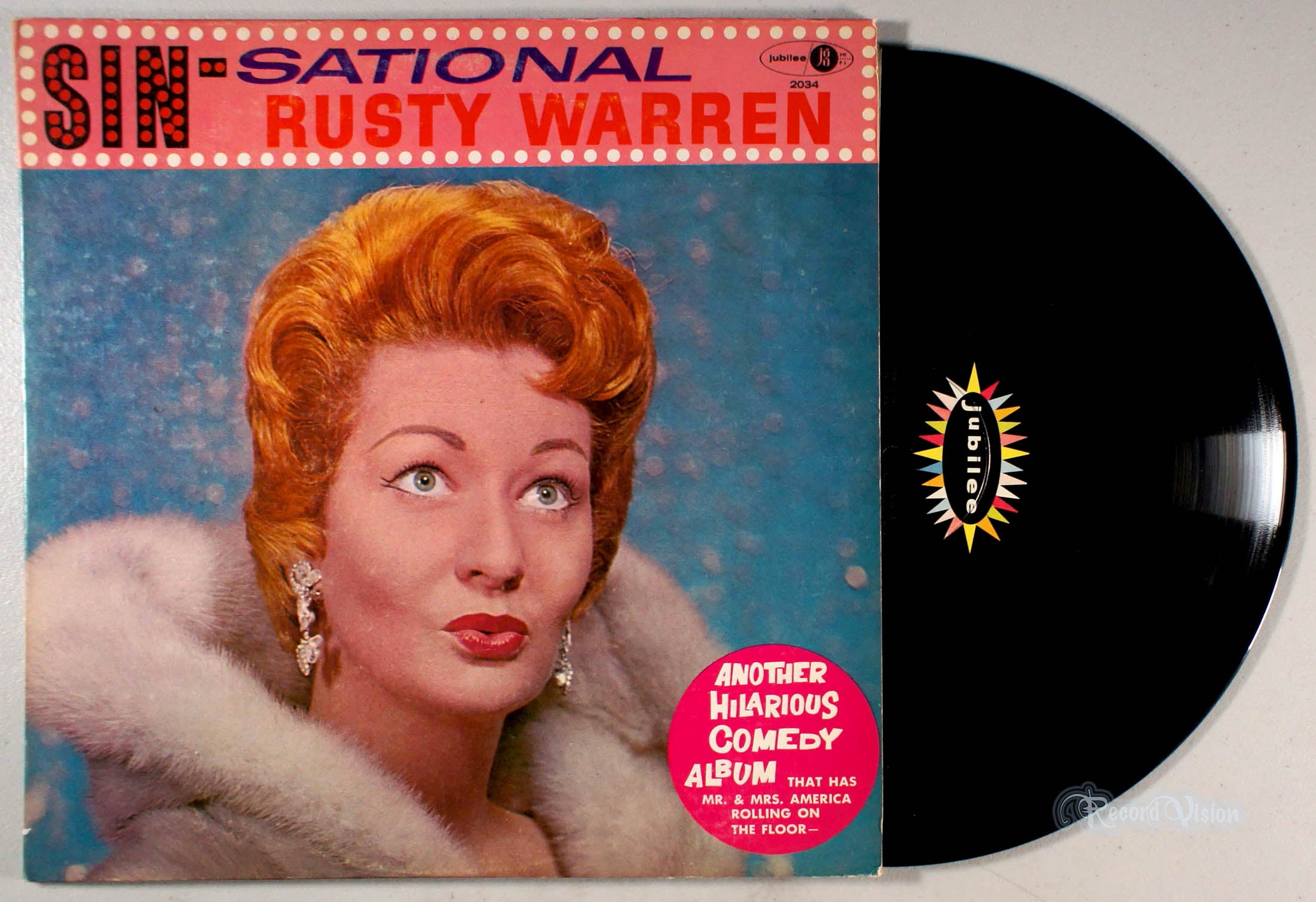 Rusty Warren - Sin-Sational (front cover) Vinyl