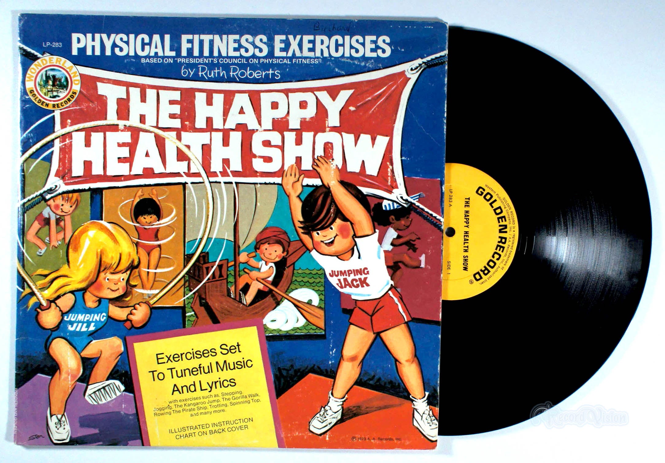 Ruth Roberts - The Happy Health Show (front cover) Vinyl