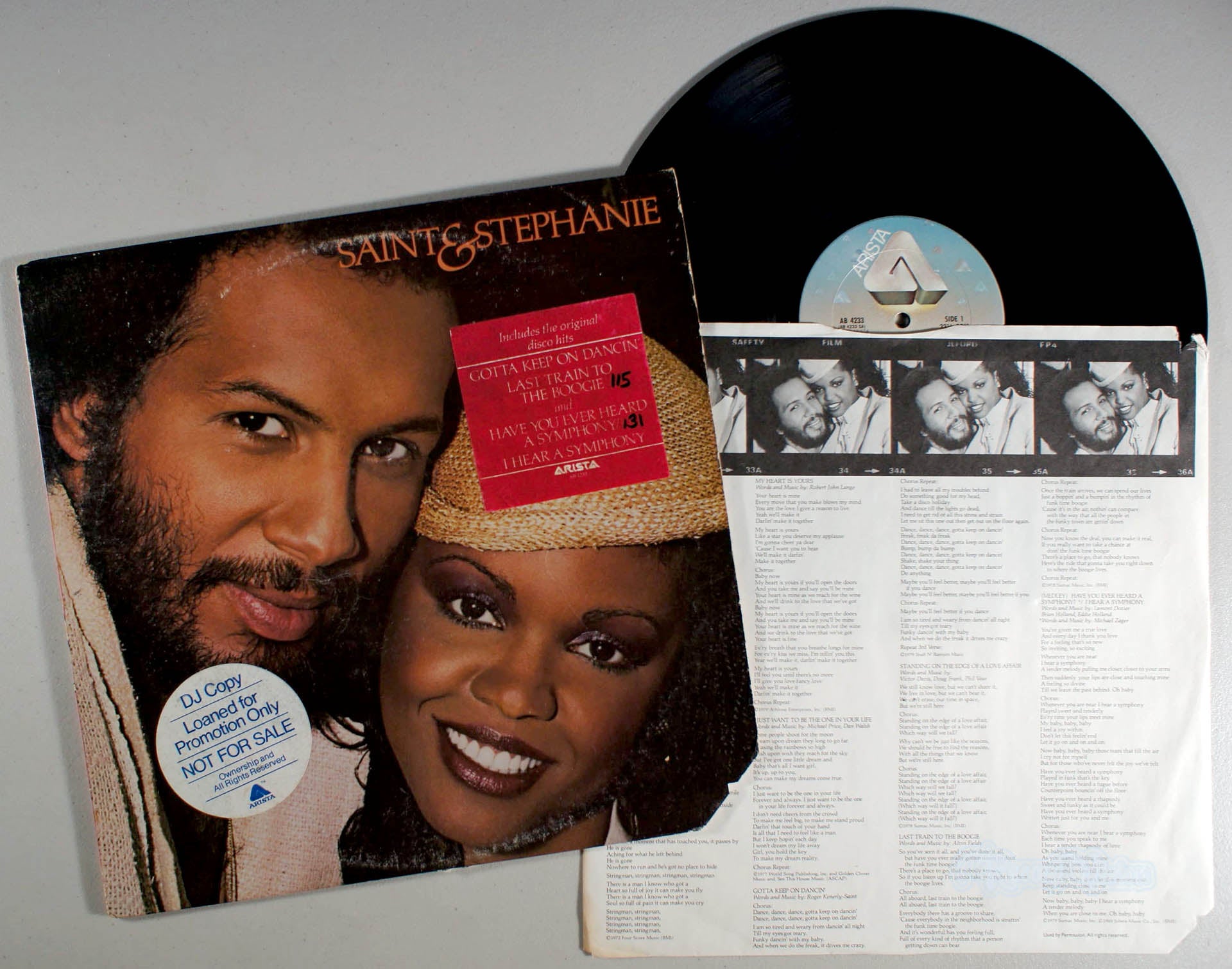 Saint and Stephanie - Saint and Stephanie (front cover) Vinyl