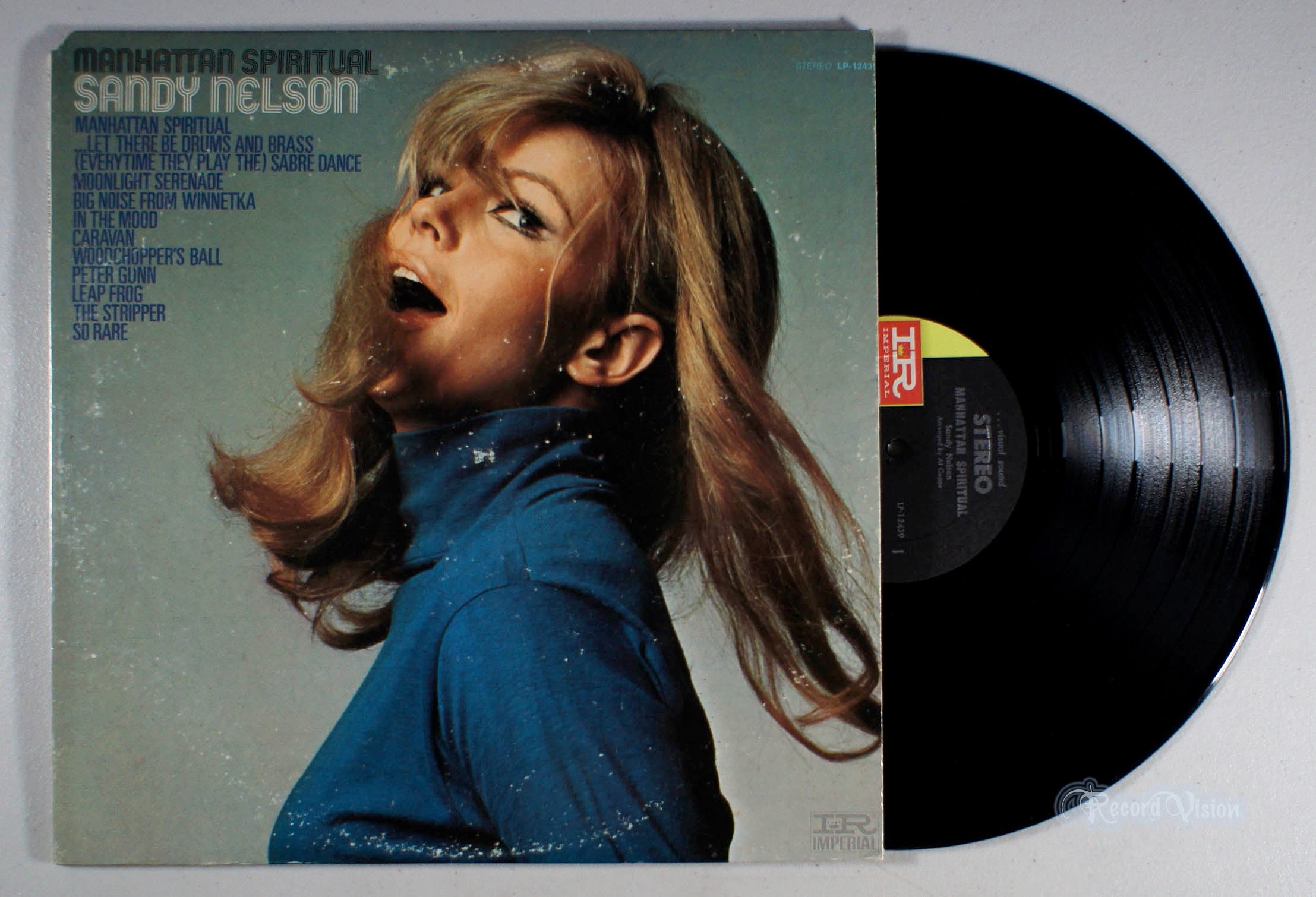 Sandy Nelson - Manhattan Spiritual (front cover) Vinyl