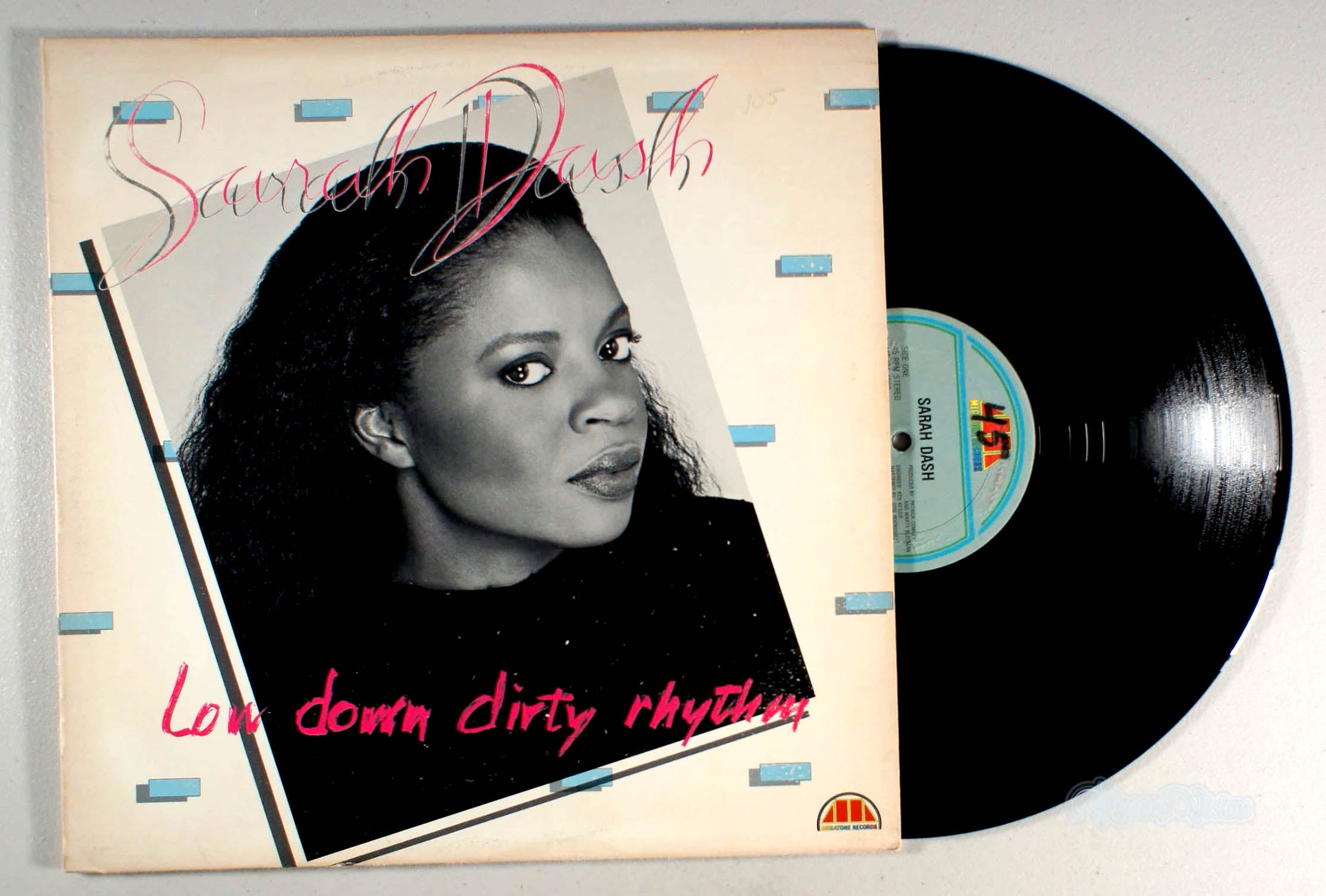 Sarah Dash - Low Down Dirty Rhythm (front cover) Vinyl