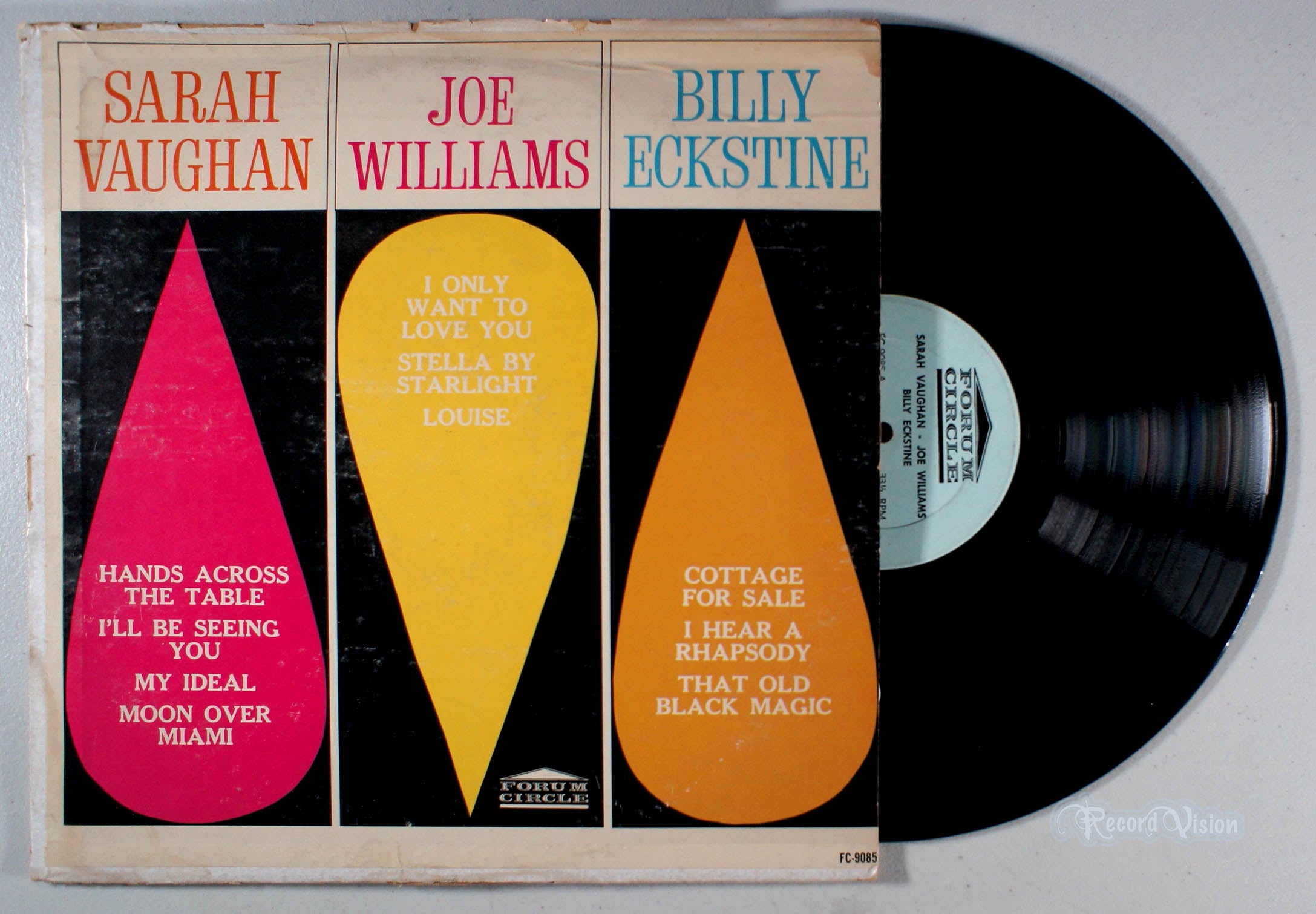 Sarah Vaughan - Joe Williams and Billy Eckstine (front cover) Vinyl