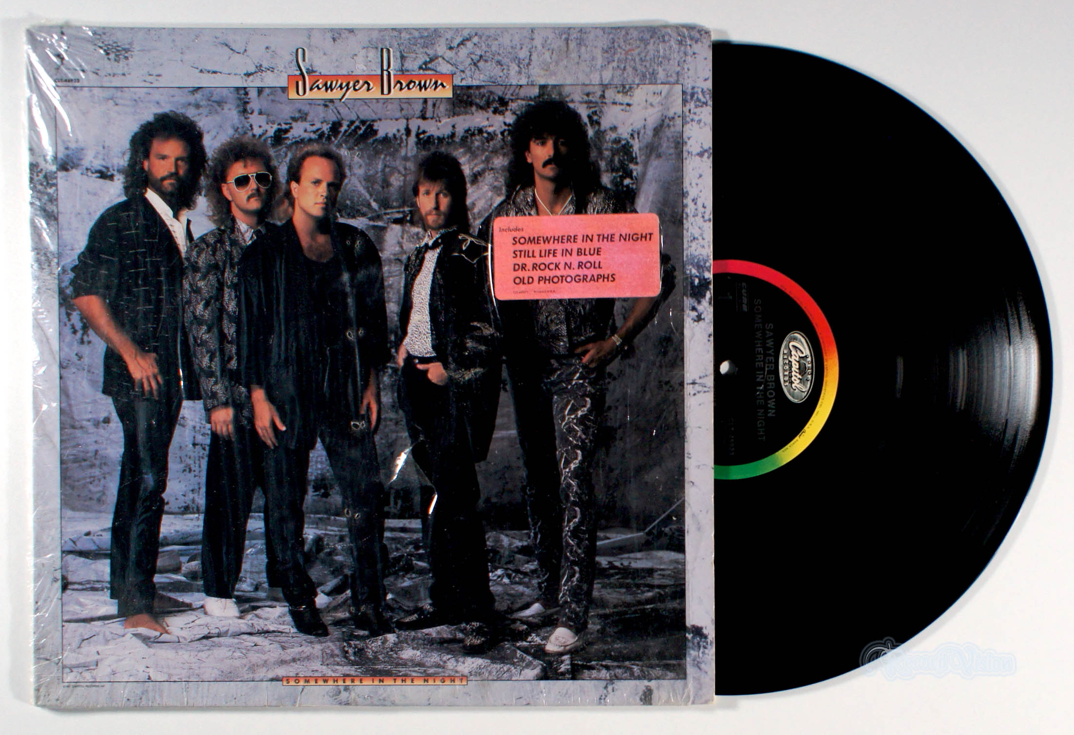 Sawyer Brown - Somewhere in the Night (front cover) Vinyl