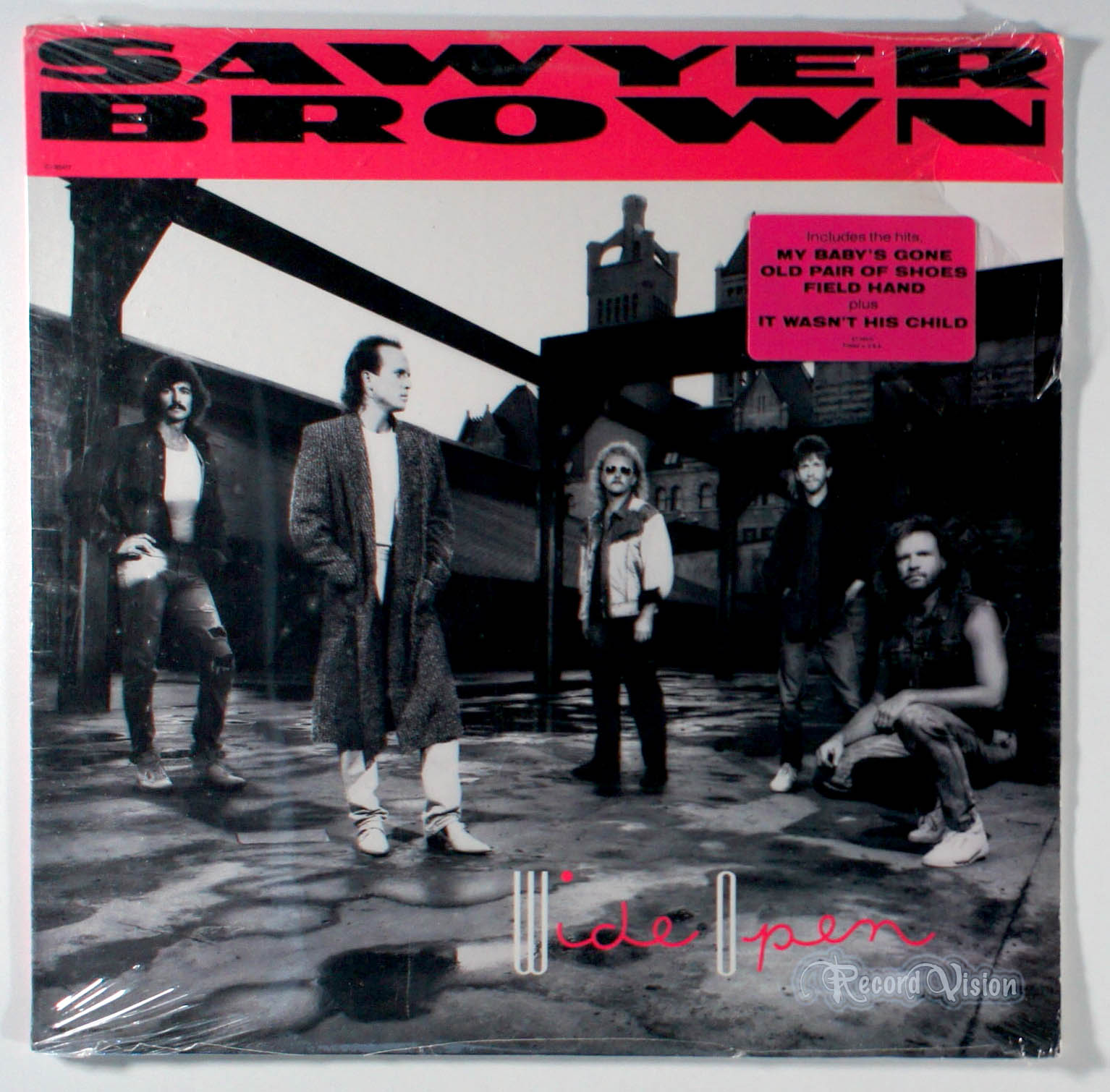 Sawyer Brown - Wide Open (front cover) Vinyl