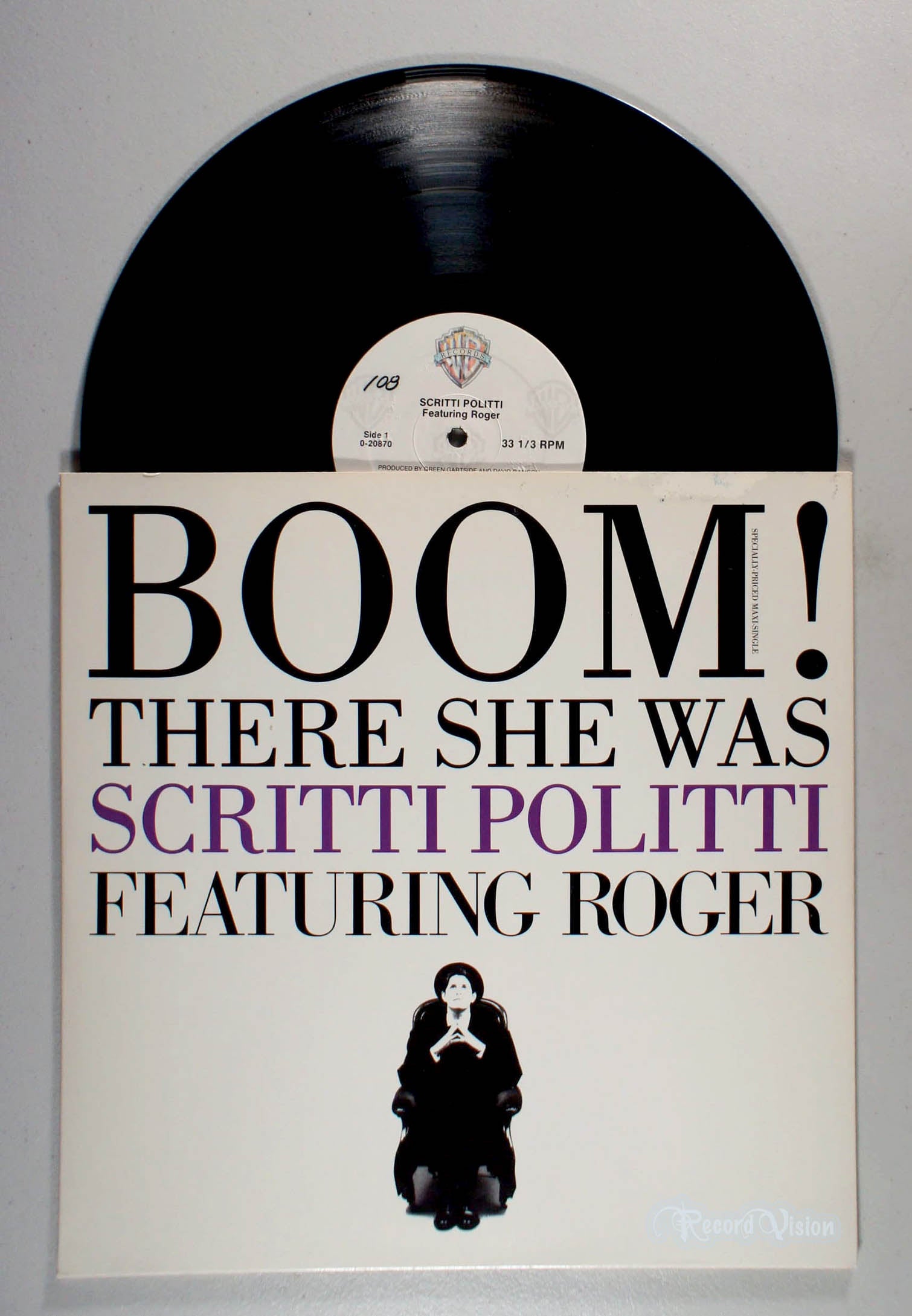 Scritti Politti - Boom! There She Was (front cover) Vinyl
