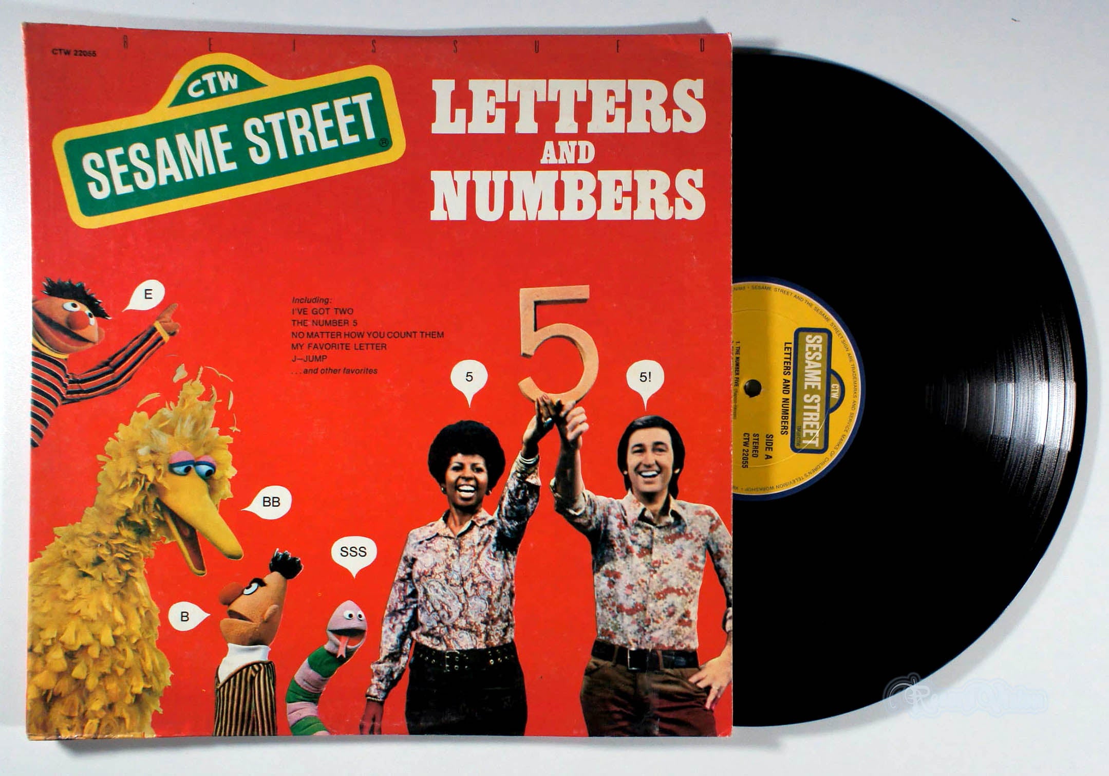 Sesame Street - Letters...and Numbers, Too! (front cover) Vinyl