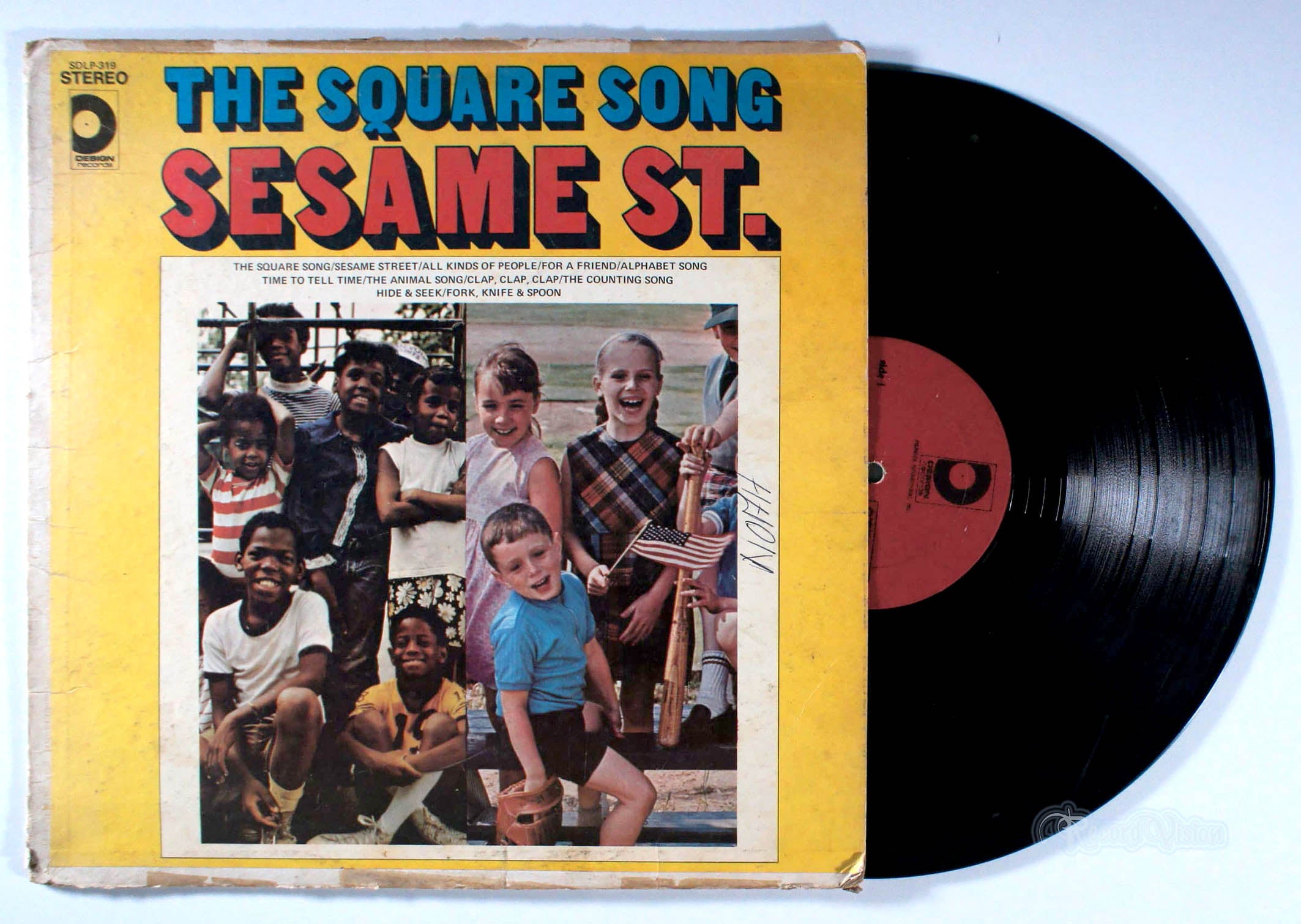 Sesame Street - The Square Song (front cover) Vinyl