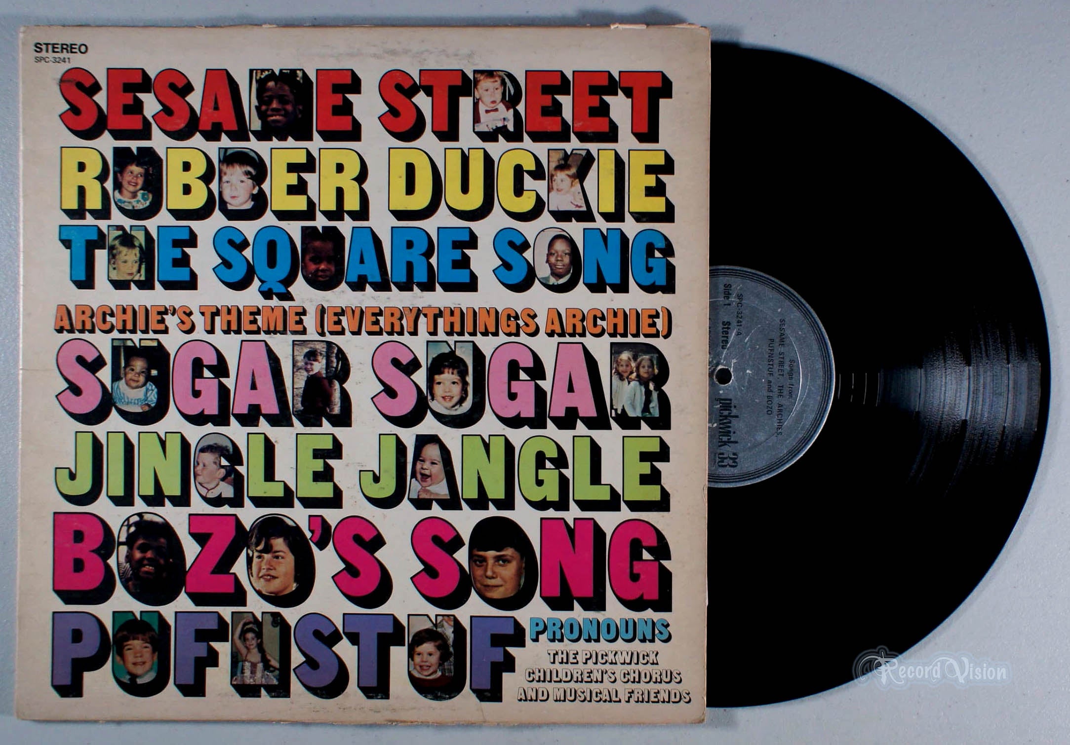 Sesame Street and Other Children's Songs (front cover) Vinyl