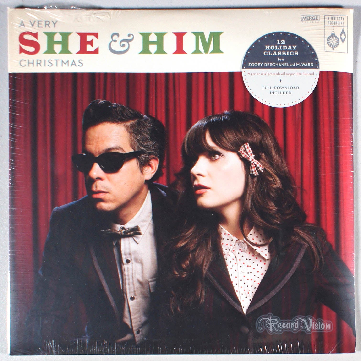 She and Him - A Very Christmas (front cover) Vinyl