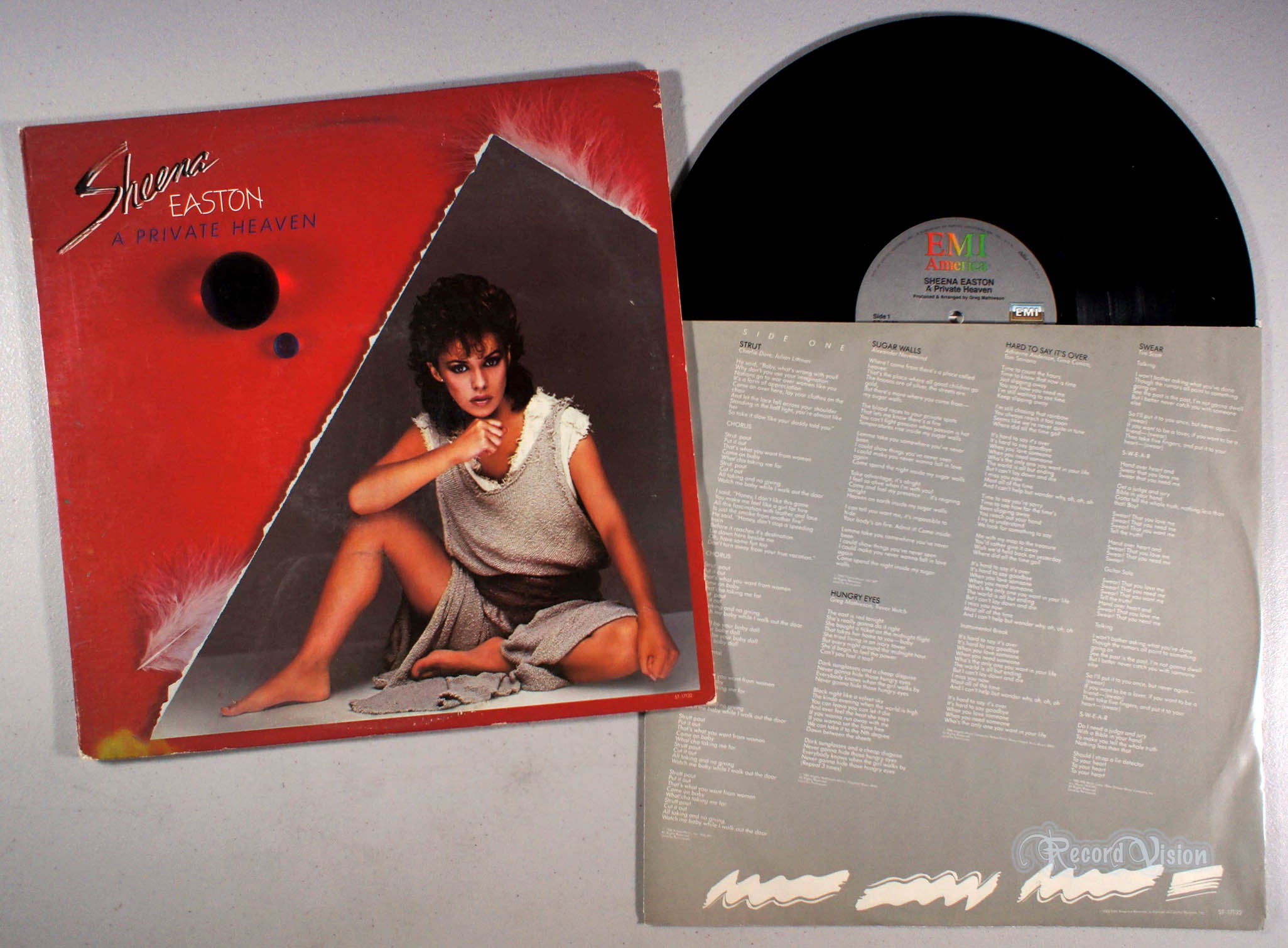 Sheena Easton - A Private Heaven (front cover) Vinyl